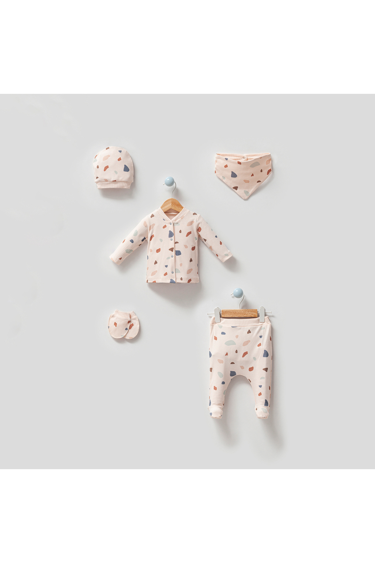 ست نوزادی پسرانه – دخترانه اکرو Tiny World | TW-8741 اورجینال - تصویر 2