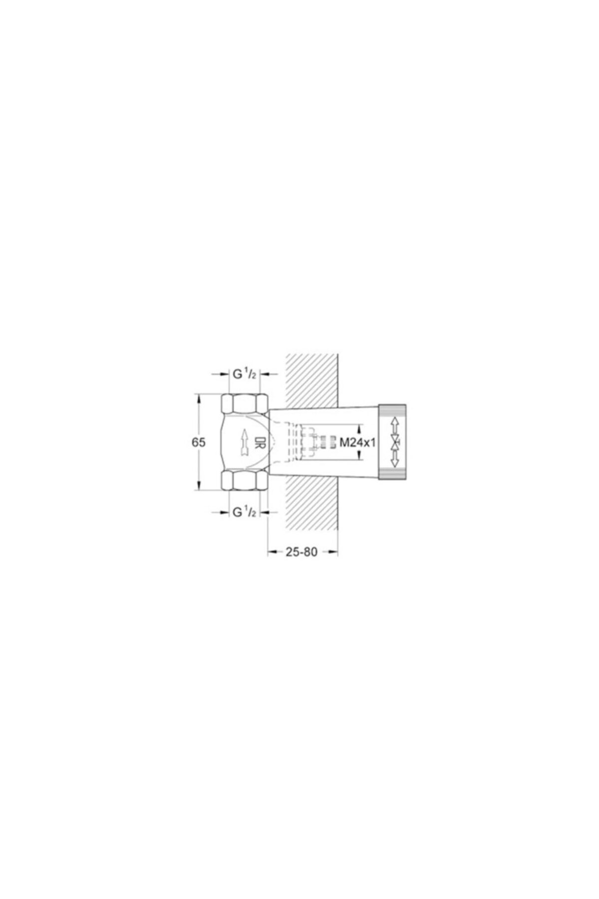 Grohe-Built-in Stop Valve Inner Body Sink Faucet 1/229811000 2
