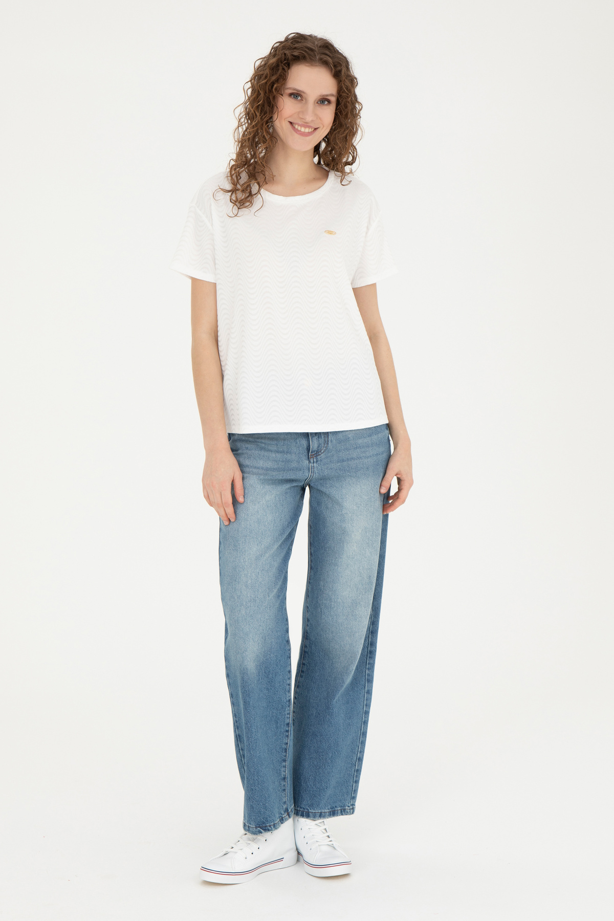 تی شرت زنانه یو اس پولو | USPOLO12477 U.S. Polo Assn. - Image 4