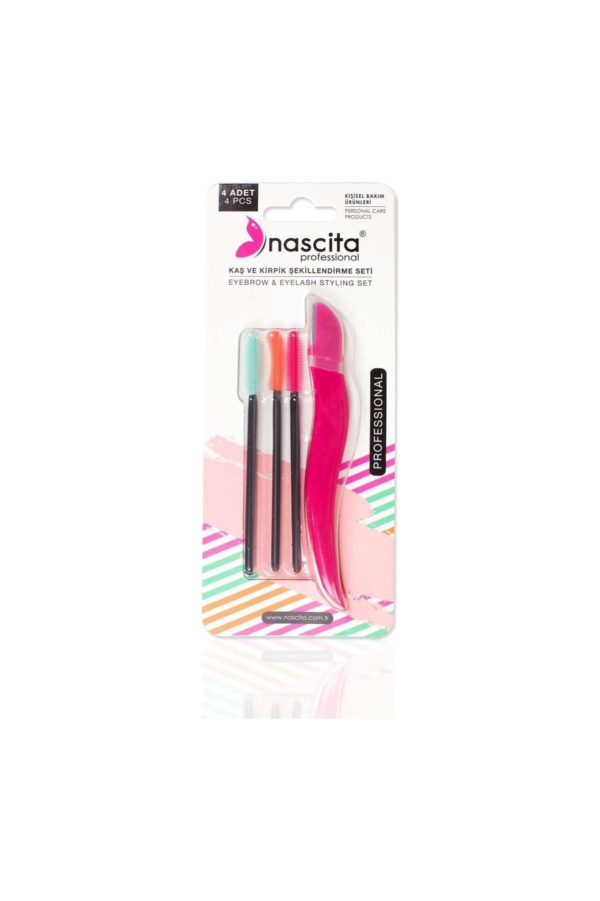 ست فرم دهنده ابرو و مژه 4 عددی Nasfaceset01 Nascita