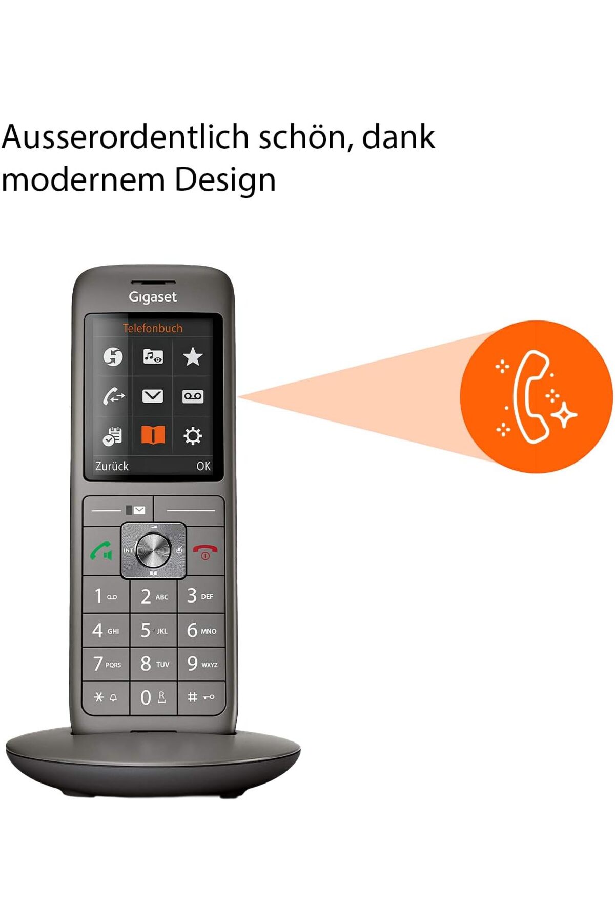 CL660 Renkli Ekran Handsfree Telsiz Telefon 5