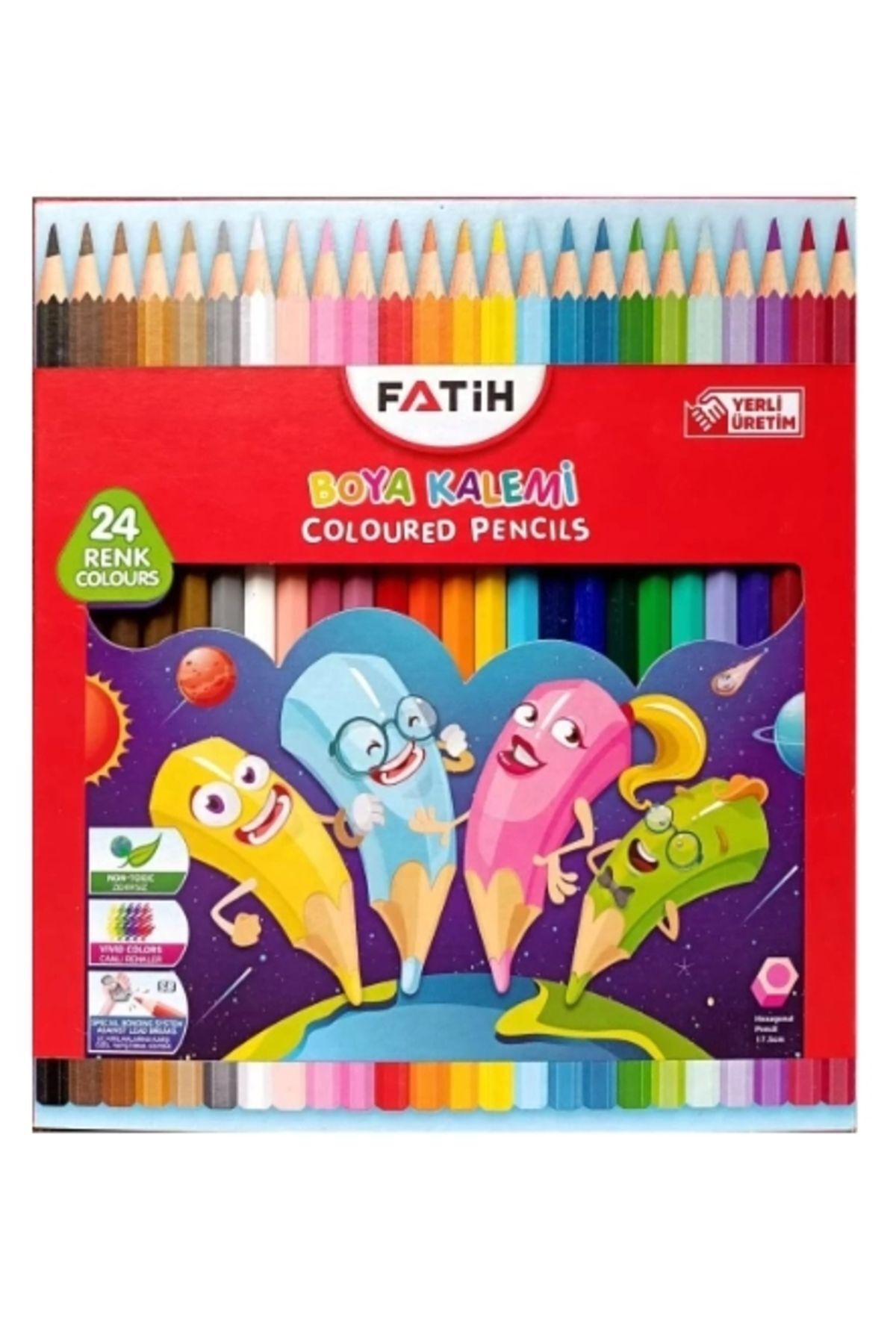 Fatih Tam Boy Kuru Boya 24 Renk