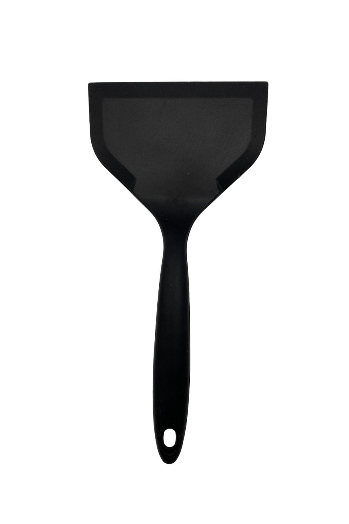 Multiamo Isıya Dayanıklı Geniş Ağız Spatula 25 cm x 12 cm Siyah Renkli