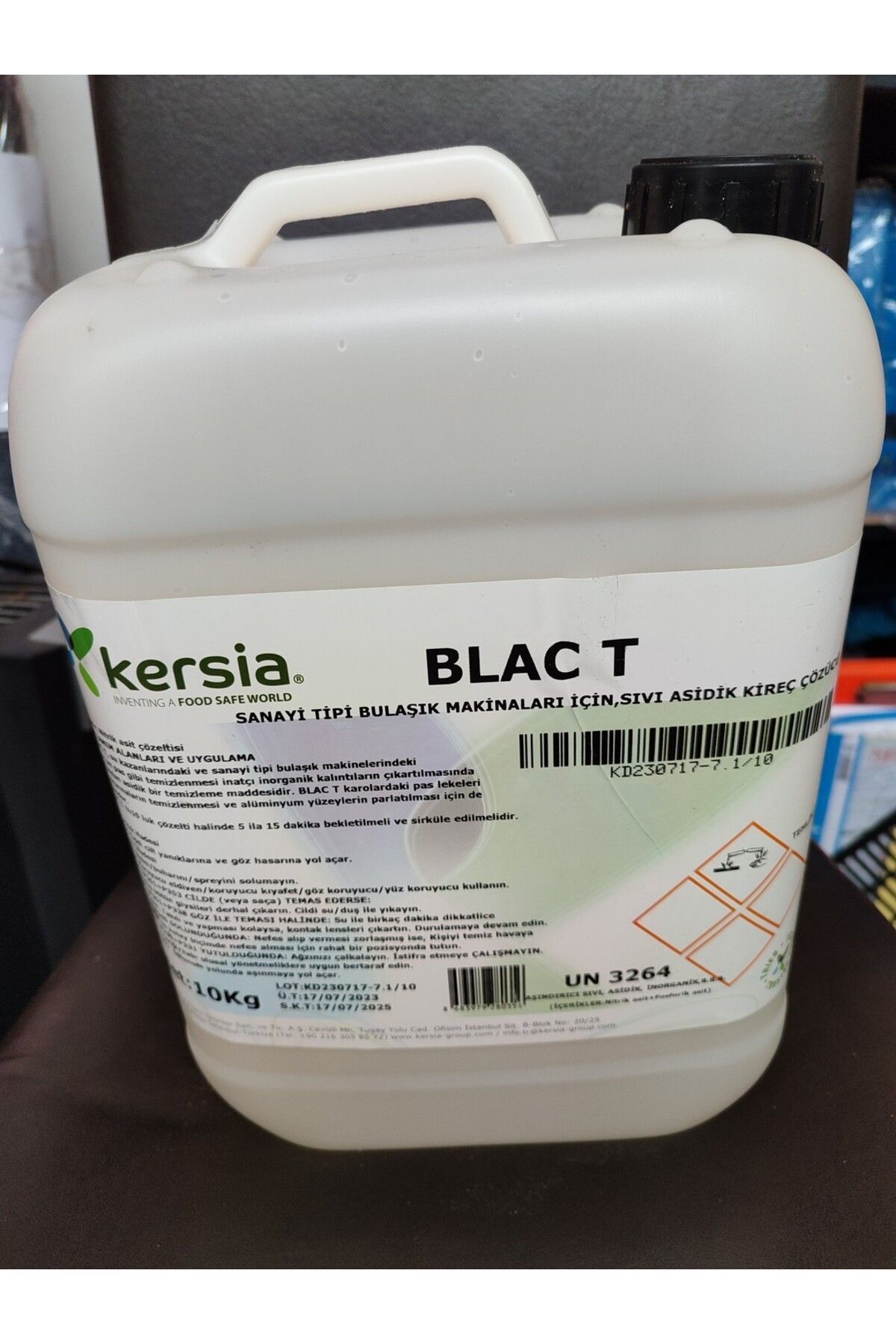 kersia KERSİA BLAC T ENDÜSTRİYEL BULAŞIK MAKİNELERİ İÇİN KİREÇ ÇÖZÜCÜ 10KG