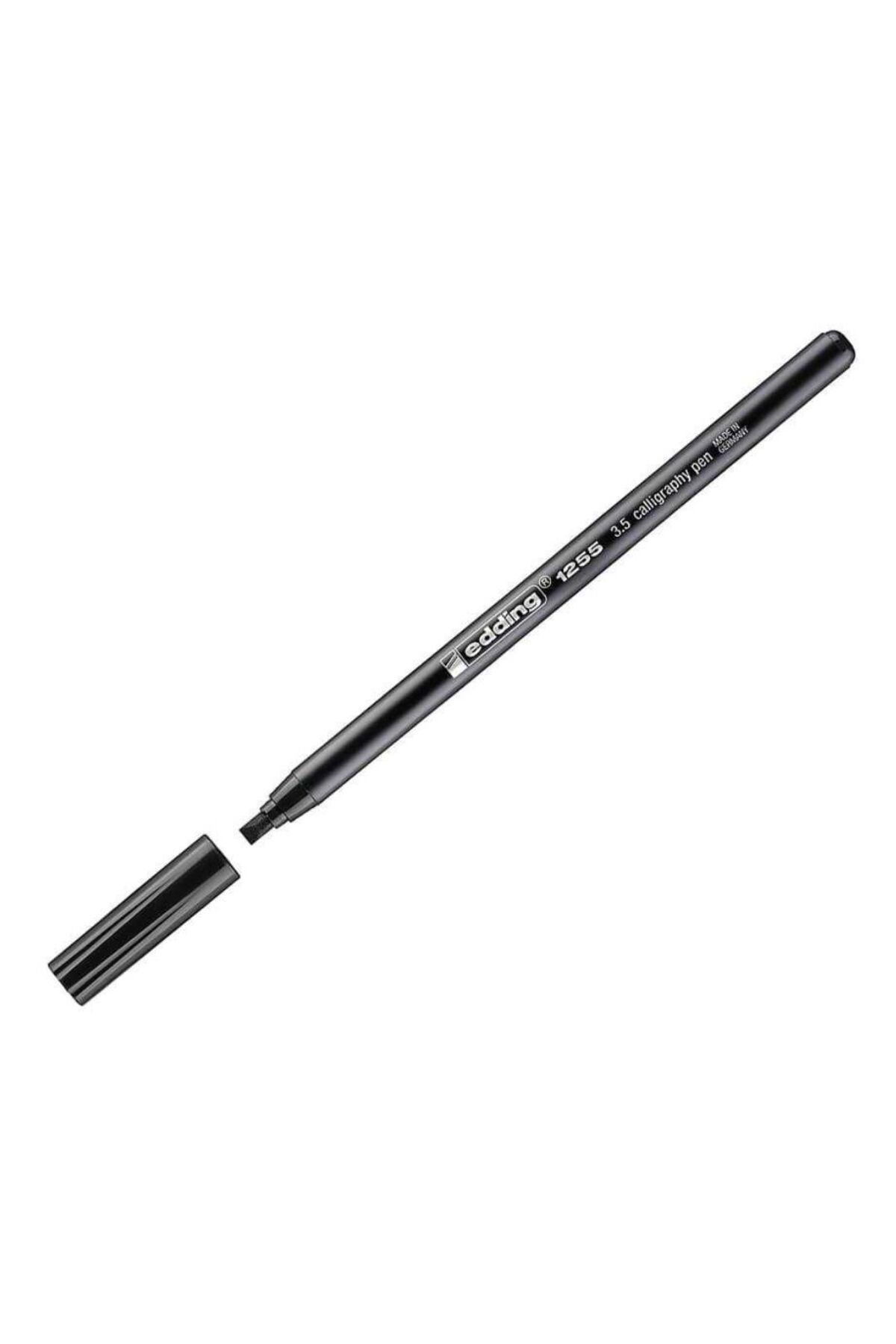 Edding 1255 Kaligrafi Kalemi - Siyah - 10 Kalem - Kaligrafi Ucu 3,5 mm,Bullet Journal, Tebrik Kartı