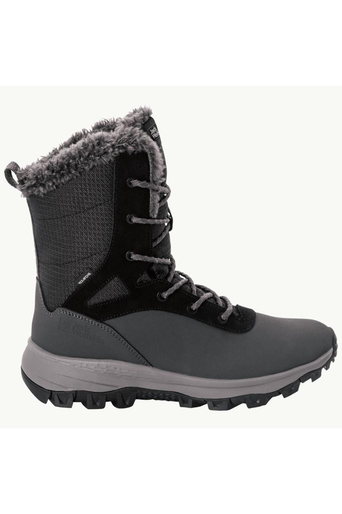 4053601_6369_055 چکمه های زنانه در فضای باز Everquest Texapore Snow High W فانتوم/مشکی Jack Wolfskin