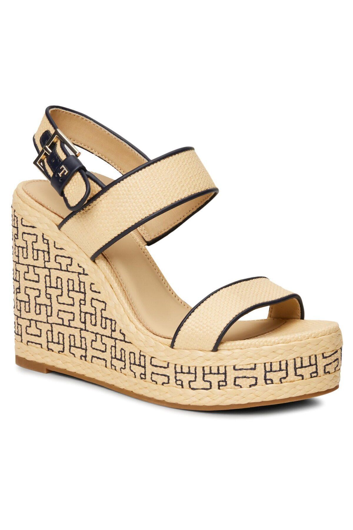 صندل زنانه HIGH HEEP کلاس FLAT MODEL CHIC ECRU SANDAL FW0FW08052 0F4 Tommy Hilfiger
