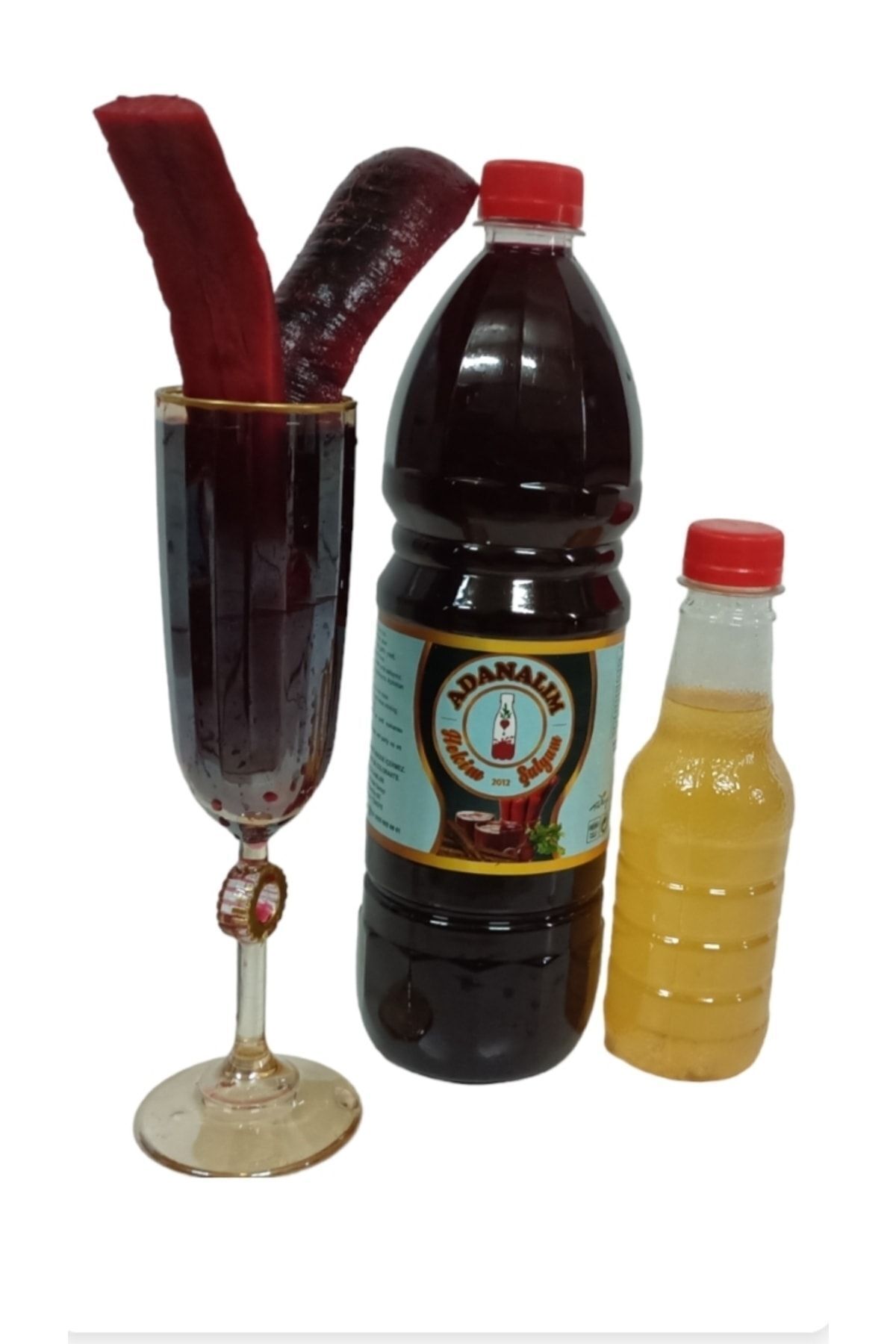 ADANALI HEKİM ŞALGAMLARI 12 Adet 1 Litre Doğal Acılı Şalgam Suyu