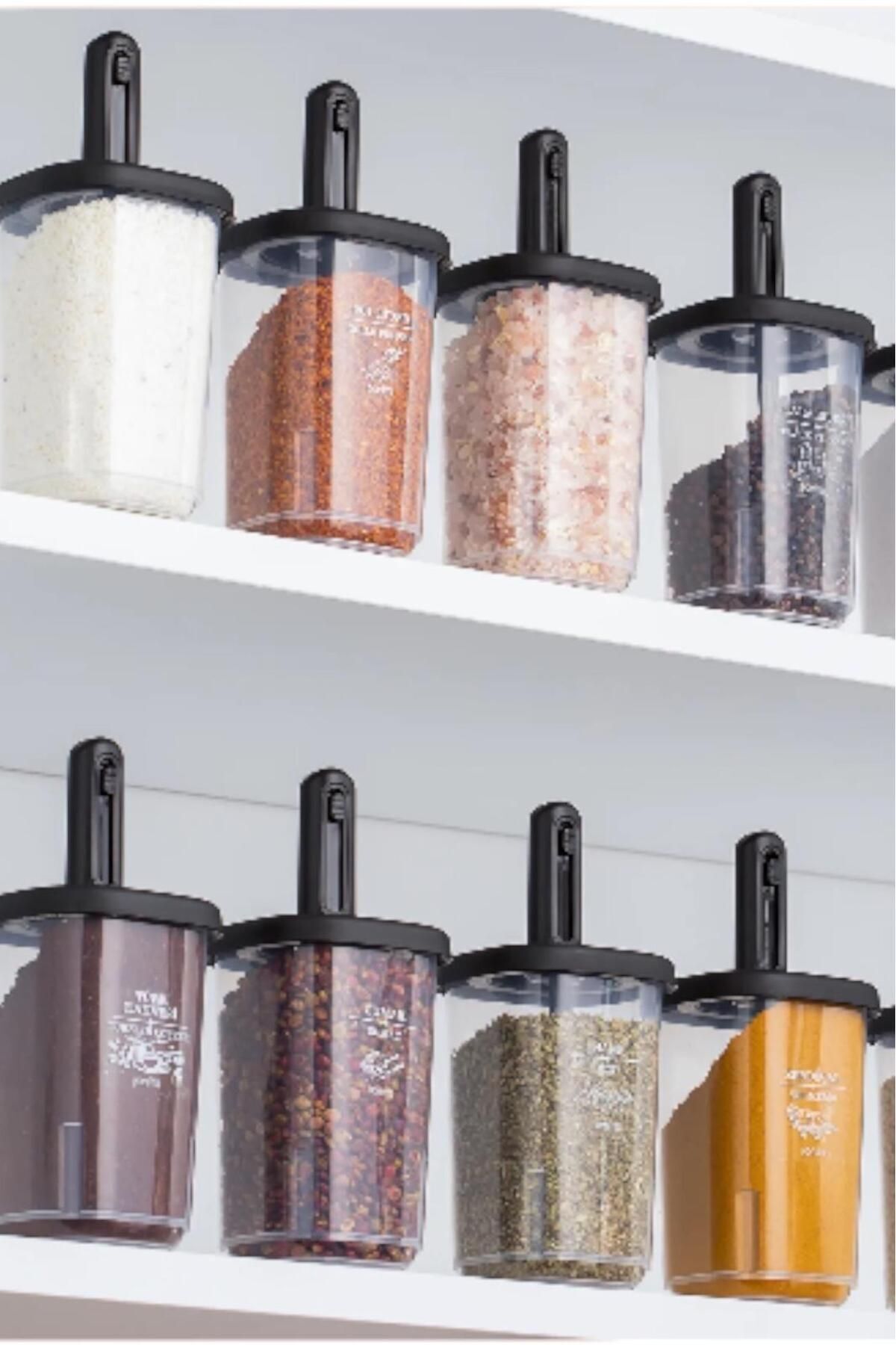 Bayev-350 ML 6 Pieces Spice Set with Lid and Slide 4