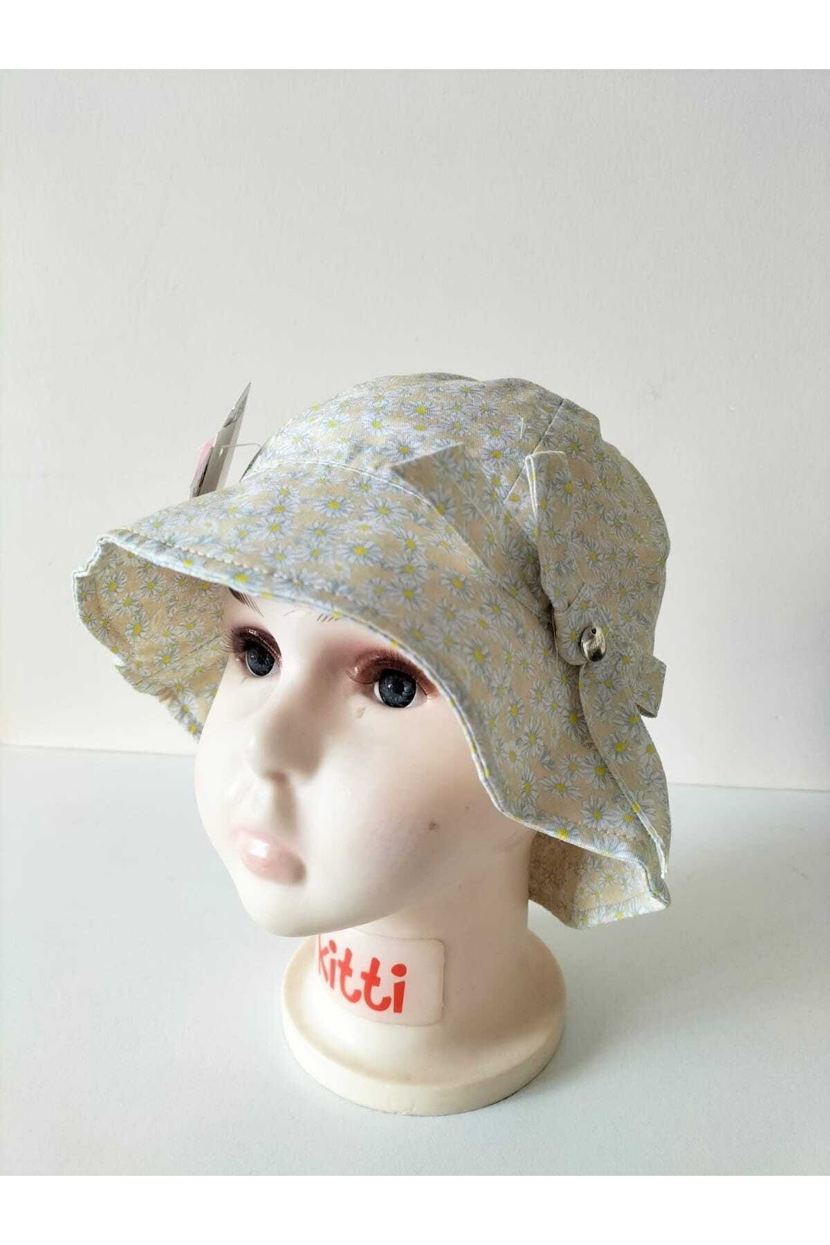 Kitti 1-3 Yaş Kız Bebek & Çocuk Fiyonklu Yazlık Fötr Şapka fotoğrafı 2 (önizleme)