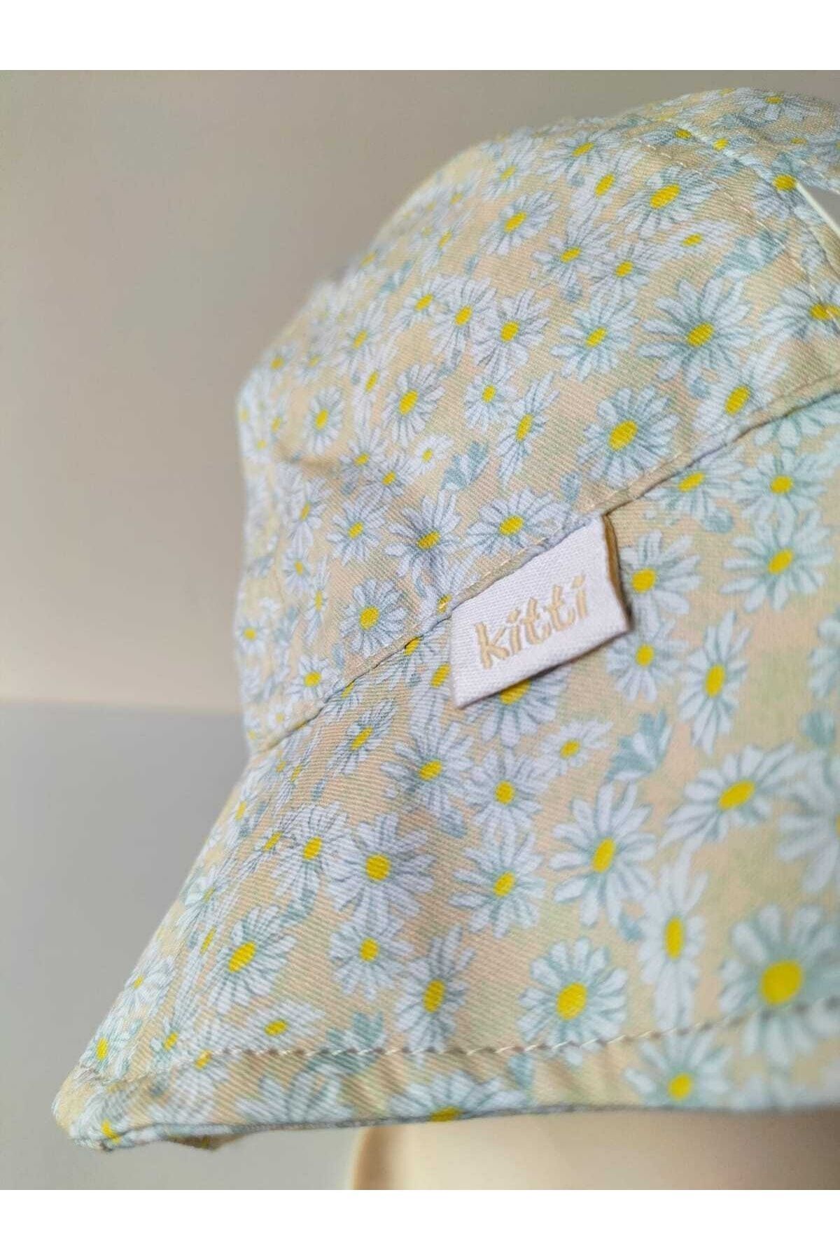 Kitti 1-3 Yaş Kız Bebek & Çocuk Fiyonklu Yazlık Fötr Şapka fotoğrafı 5 (önizleme)