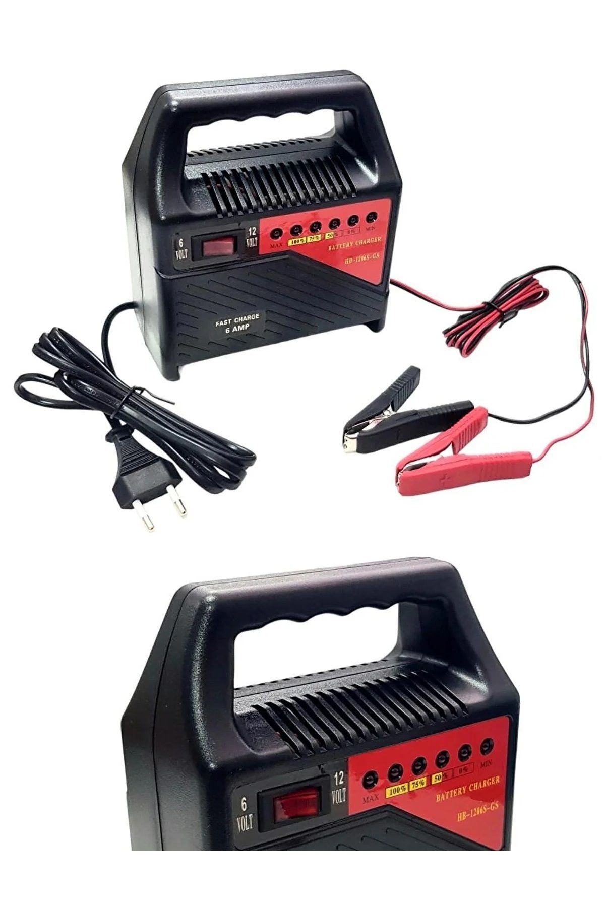 Depolife Araba Motosiklet Tekne Aküleri Akülü çocuk araçları için 6 volt ve 12 Volt Akü Şarj Cihazı Korumalı