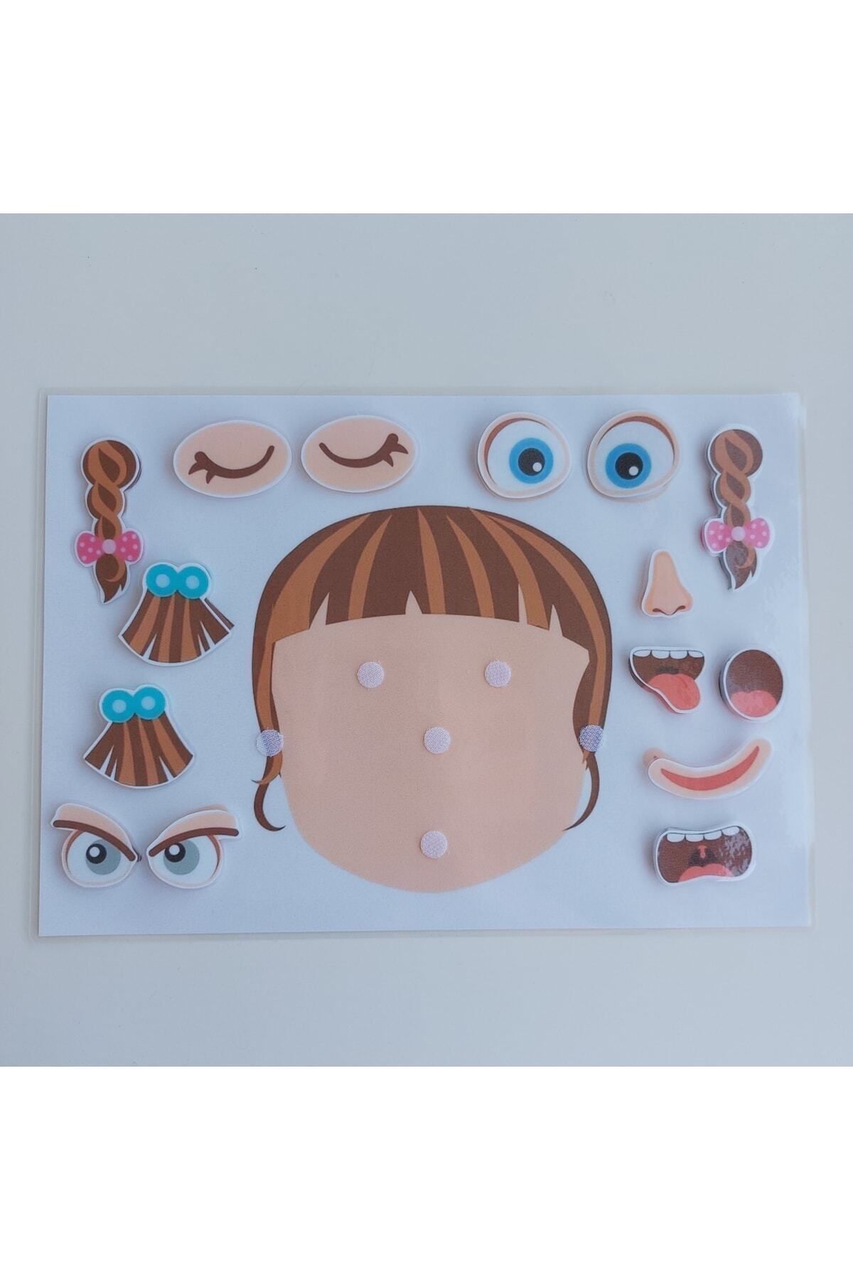 فعالیت تکمیل چهره دختر با موضوع احساسات ما