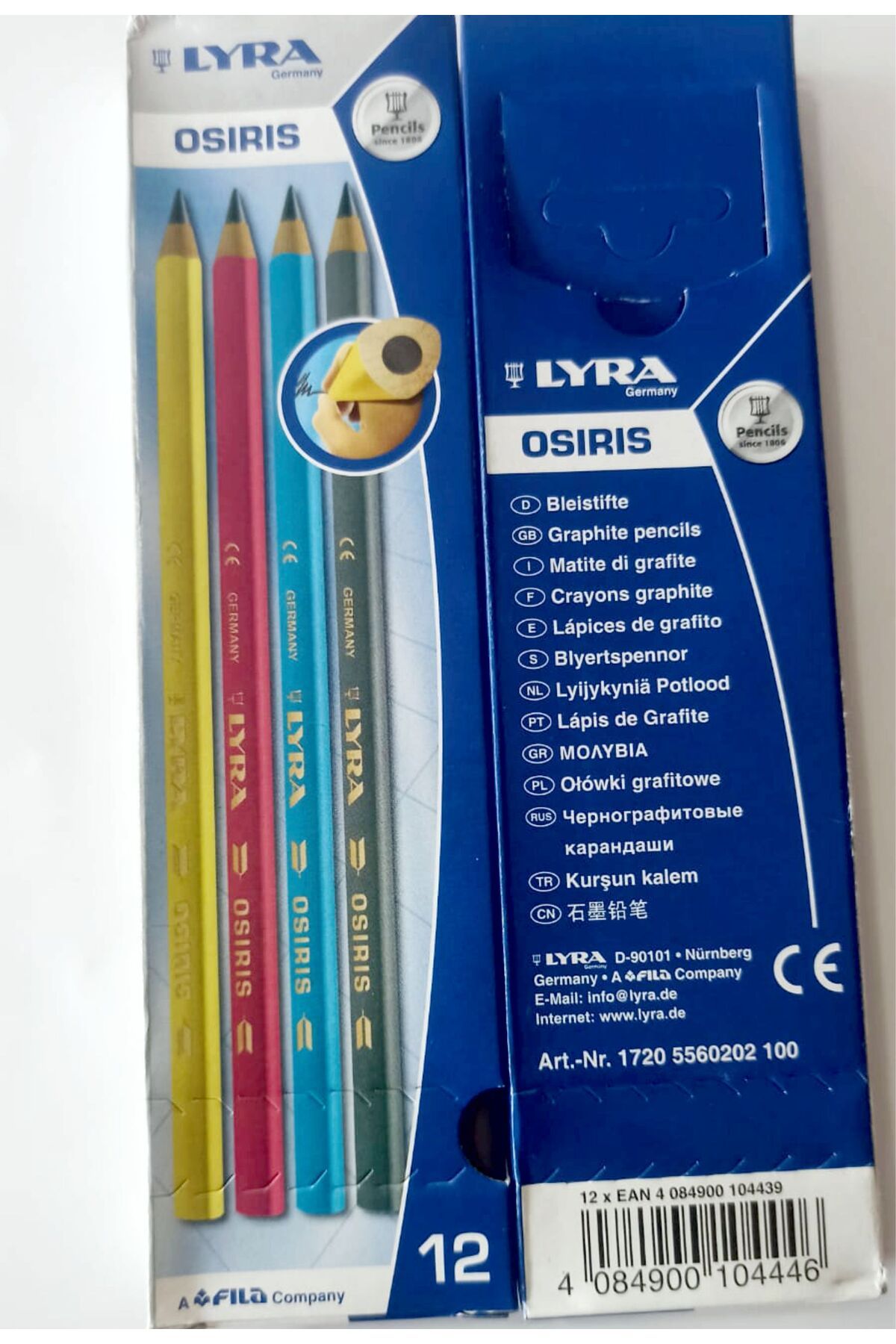 LYRA-Osiris 12-Piece Pencil Set - Triangle Design 1
