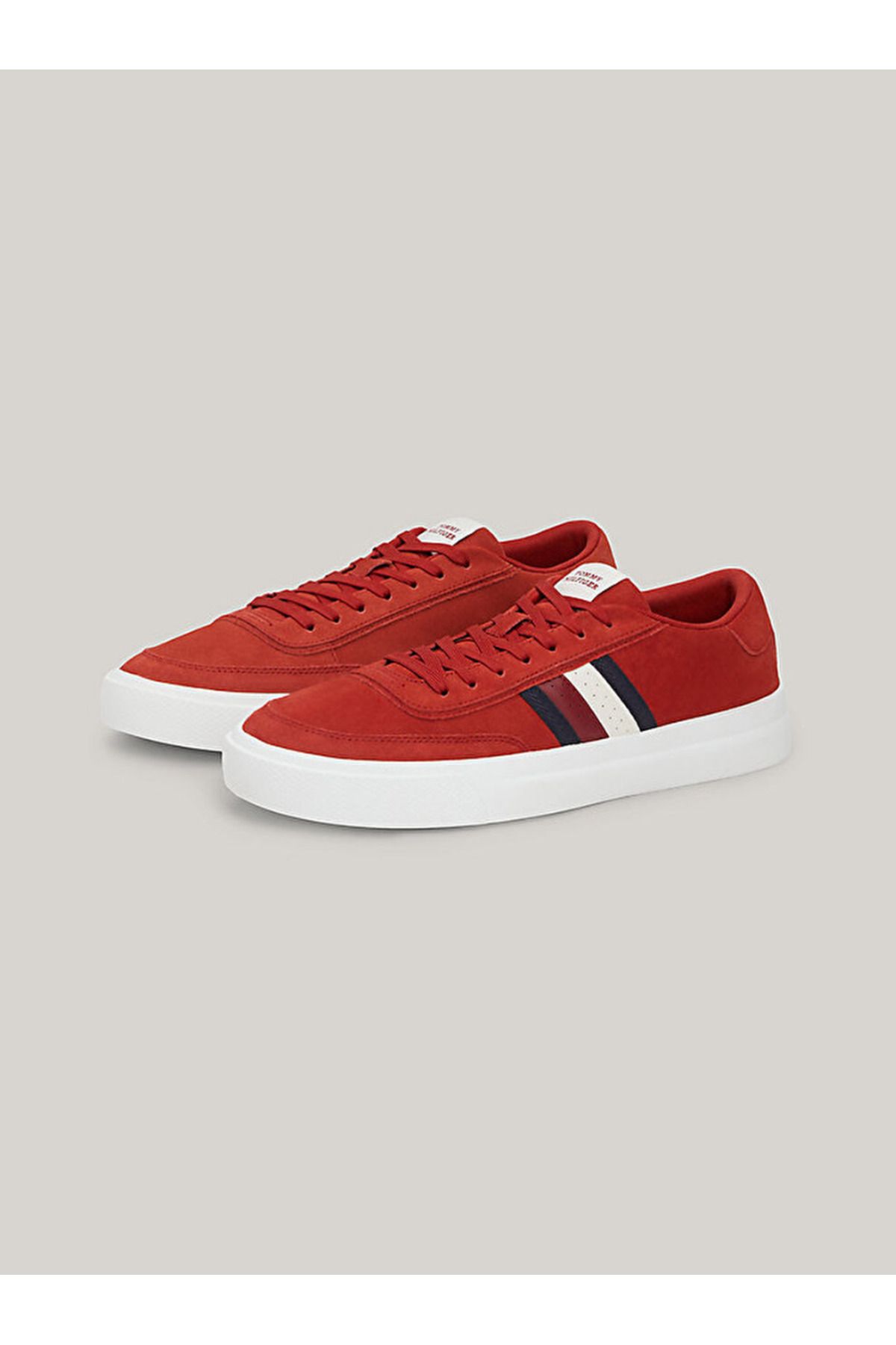 اسنیکر مردانه مربیان SUDE CUPSOLE LOGO اورجینال Tommy Hilfiger