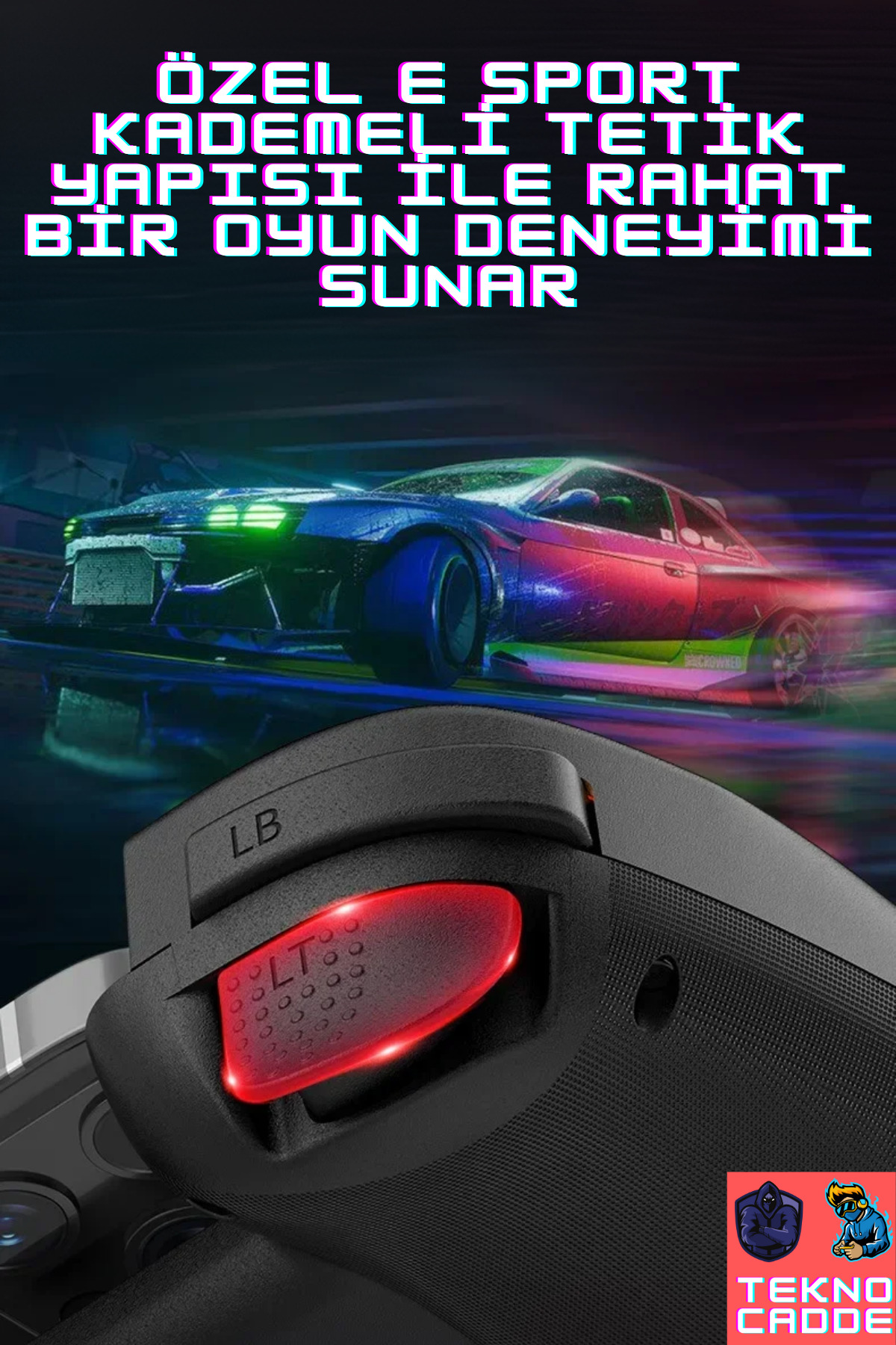 BSP-D8 Ps3/Ps4/Switch/Switch OLED/IOS/Android Tablet Telefon Uyumlu RGB Joystick GAMEPAD 5