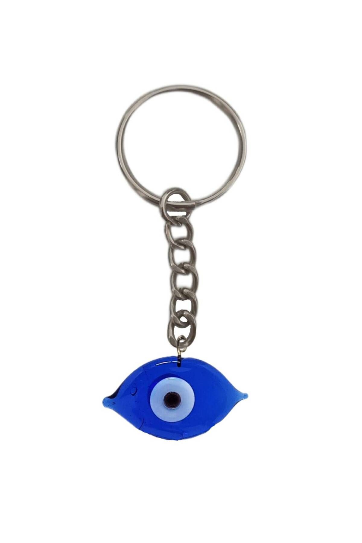 BeyoğluHediyelik-2 Pcs Eye Model Imported Glass Automobile Rearview Mirror Ornament Accessory Keychain 3