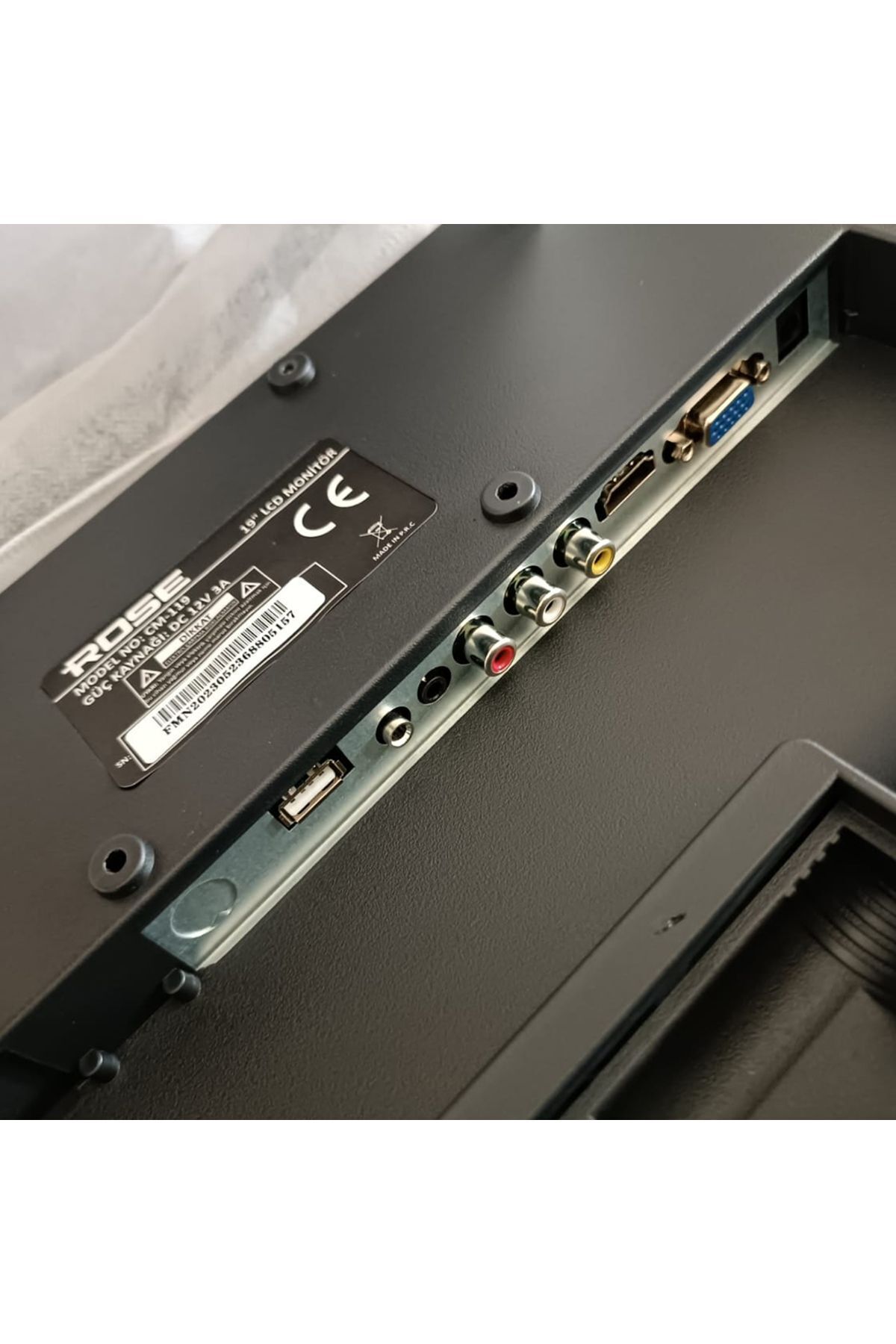 Rose 19 Inç Ofis & Karavan Tipi 49 Ekran Hd Lcd Monitör Hoparlörlü