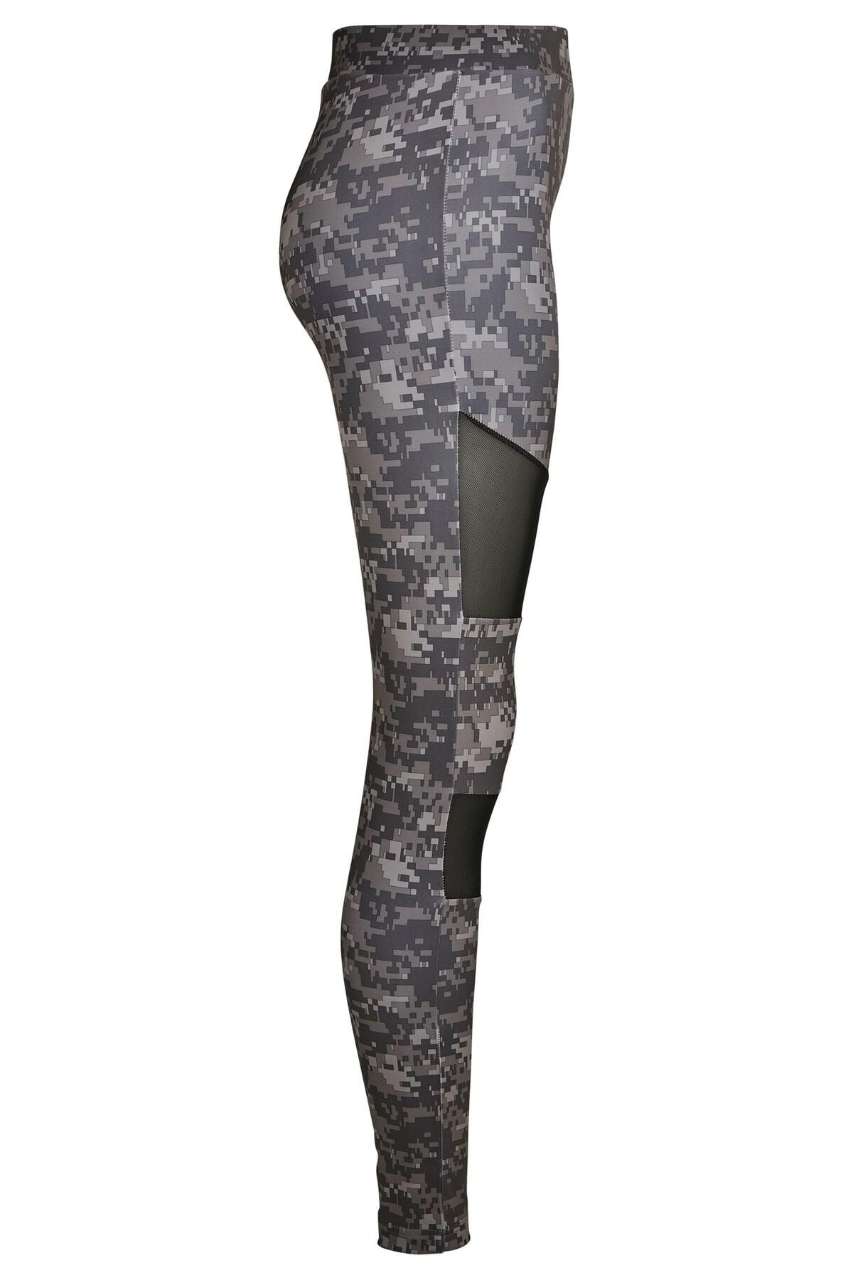 Urban Classics-Damen Kadın Camo Tech Mesh Tayt 3