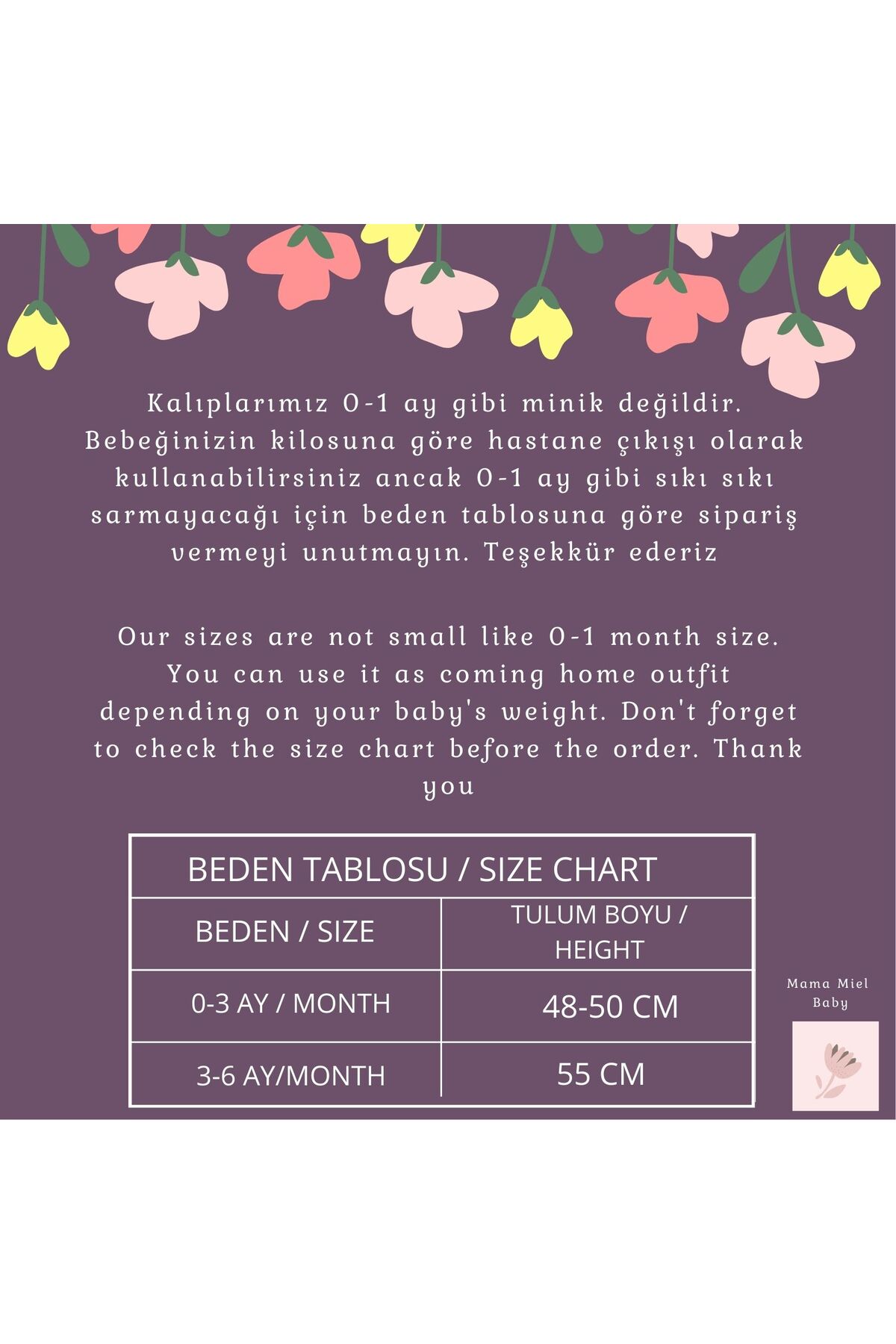 ست نوزادی دخترانه صورتی Mama Miel Baby | MMBFLAM270103 اورجینال - تصویر 5