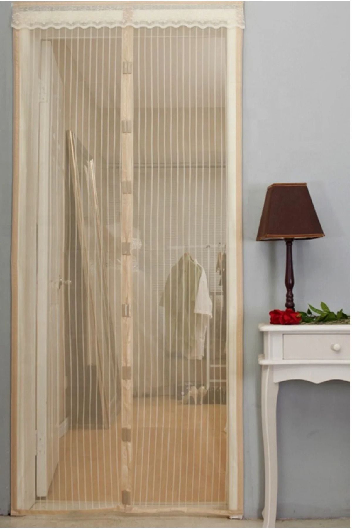 TeknoZar Mıknatıslı Mutfak Balkon Dış Kapı Sinekliği 90x210 Cm