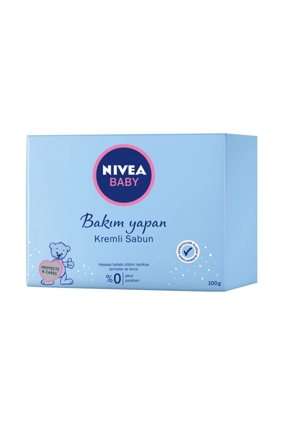 Nivea Baby Baby Kremli Sabun 100ml, Hassas Bebek Cildi, Nemlendirici Bakım, Alkol ve Paraben İçermez fotoğrafı 2 (önizleme)