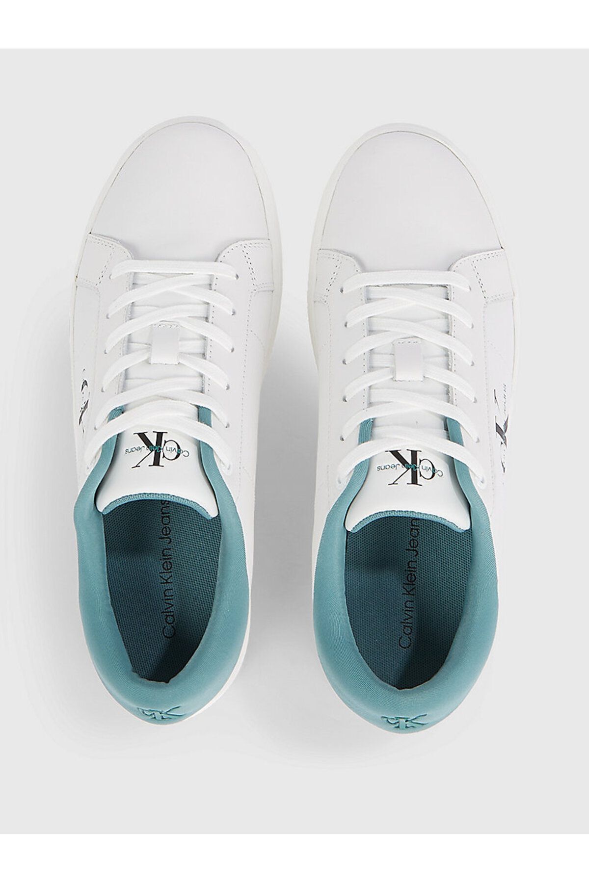 اسنیکر سفید مردانه کلاسیک Cupsole Laceup LTH اورجینال Calvin Klein