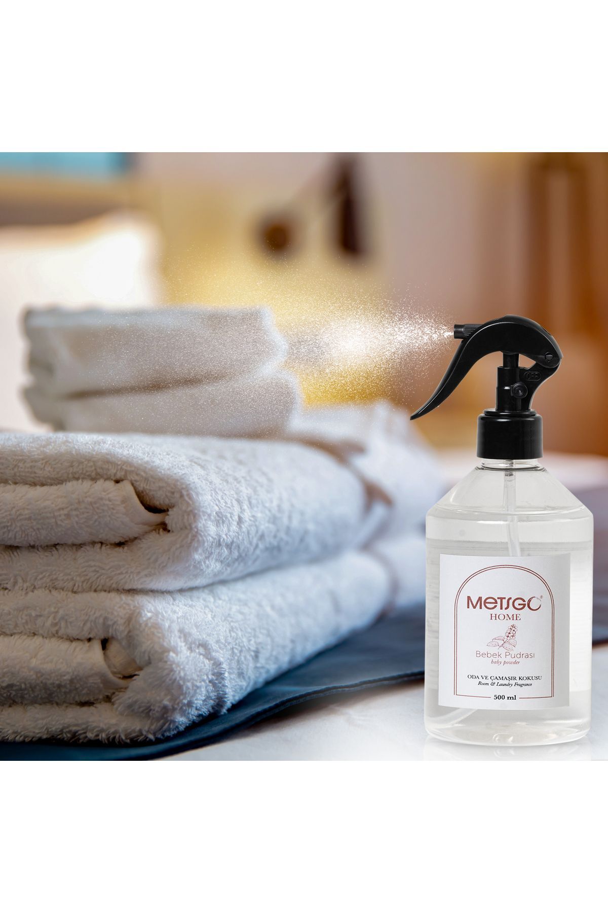 METS GO Metsgo Oda Ve Çamaşır Kokusu Bebek Pudrası - 500 ml fotoğrafı 3 (önizleme)
