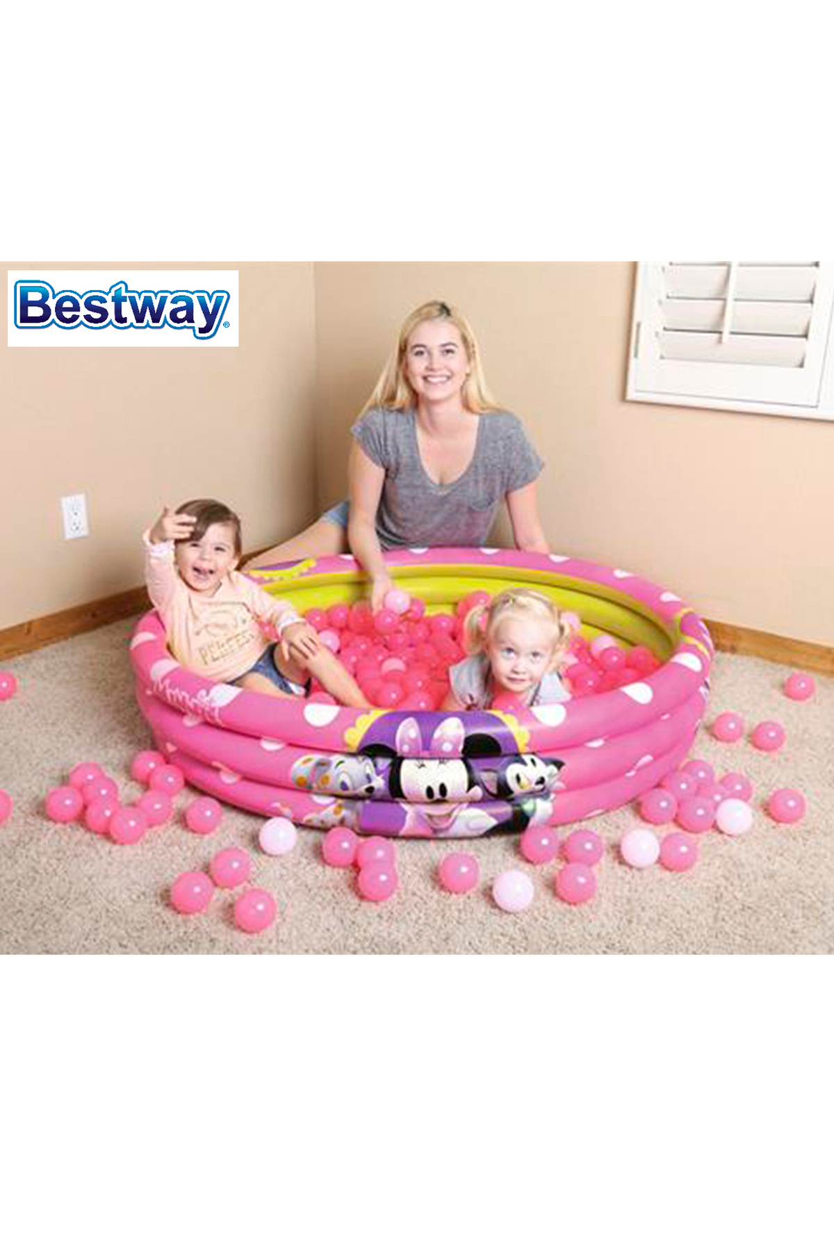 Kızılkaya Oyuncak Pompa Seçenekli-bestway 91069,lisanslı Minne 75 Toplu Şişme Havuz fotoğrafı 2 (önizleme)