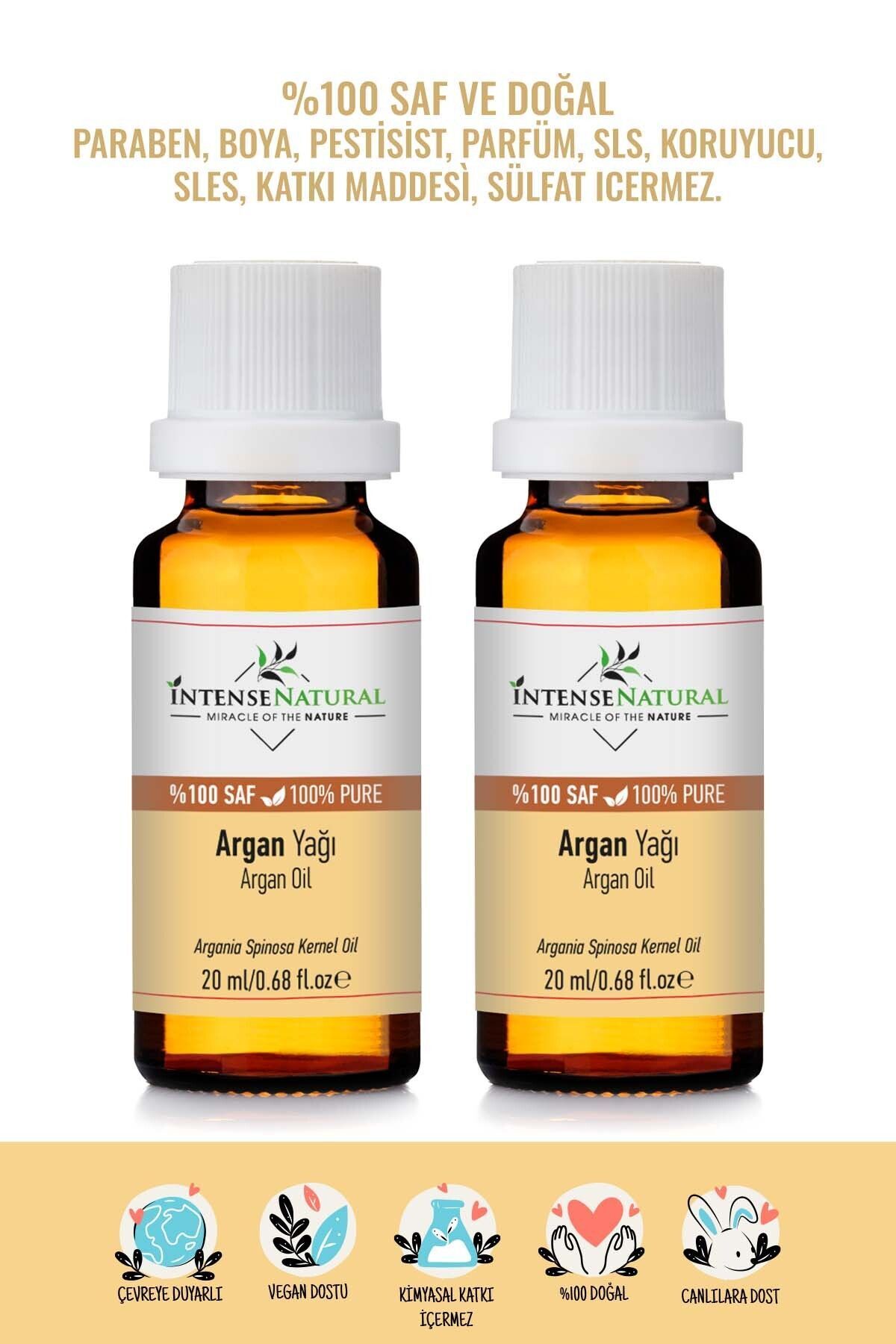 Argan Yağı Soğuk Sıkım 20 ml x 2 %100 Saf ve Doğal Argania Spinosa Oil