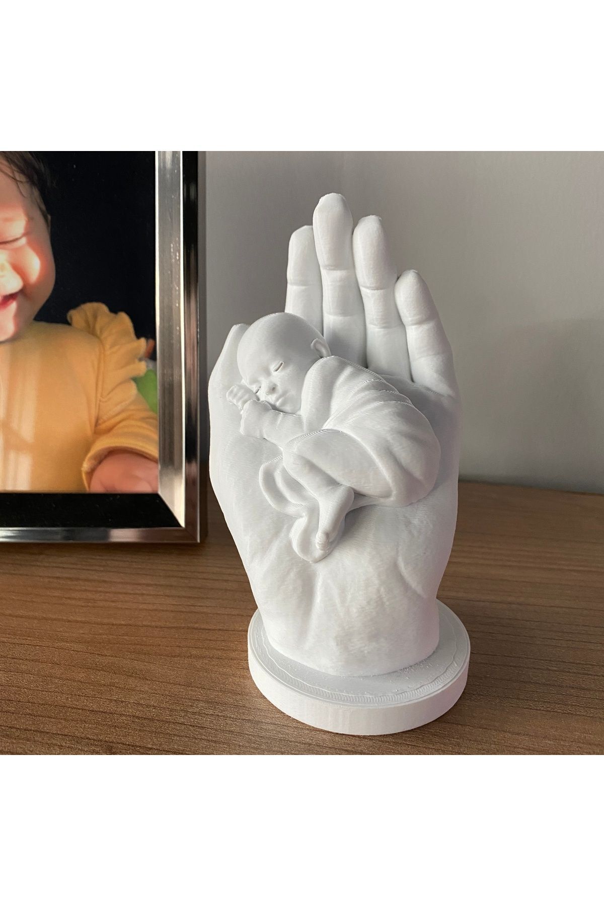 Root Made Bir Avuç Mutluluk - Anne Eli İçerisinde Bebek Biblosu. Doğum Hediyesi Anne Bebek Yeni Doğan Hediyesi fotoğrafı 3 (önizleme)