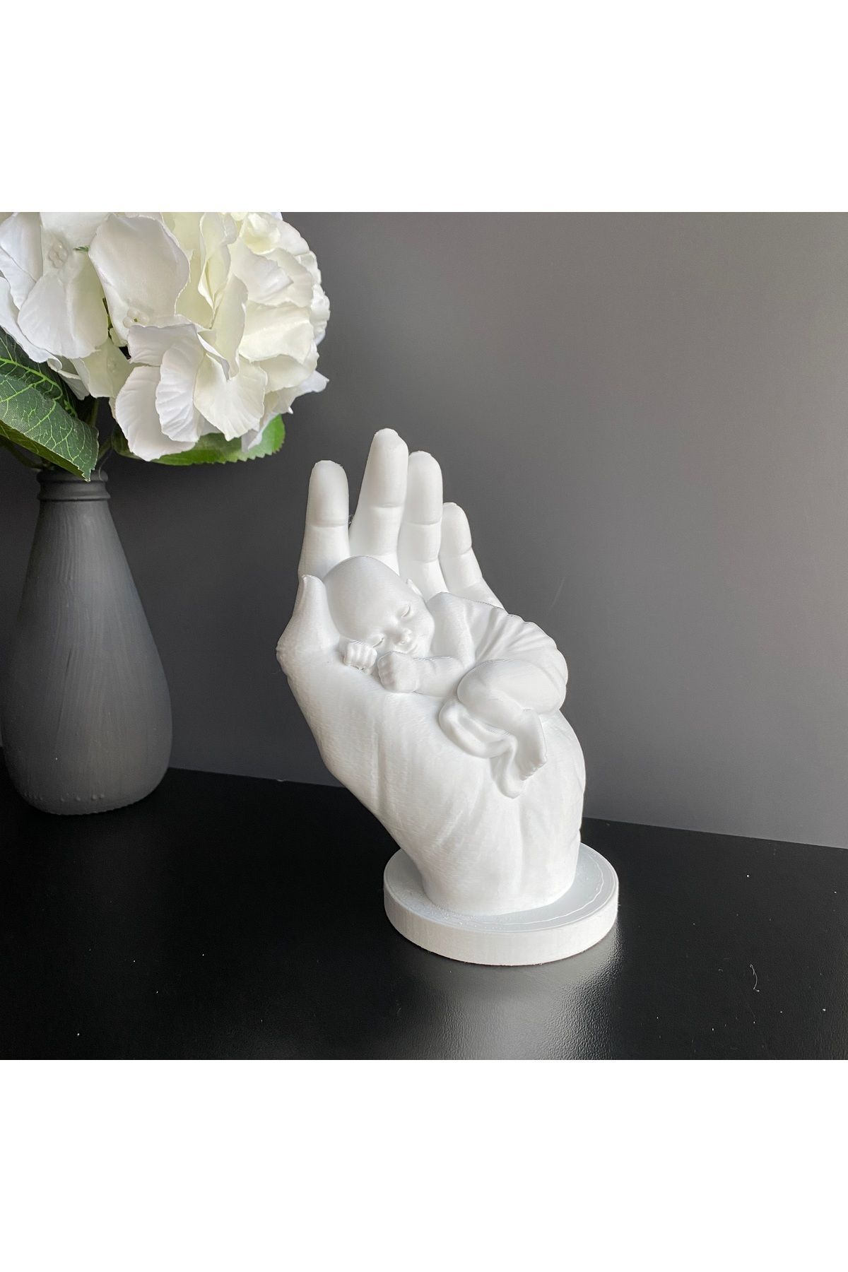 Root Made Bir Avuç Mutluluk - Anne Eli İçerisinde Bebek Biblosu. Doğum Hediyesi Anne Bebek Yeni Doğan Hediyesi fotoğrafı 7 (önizleme)