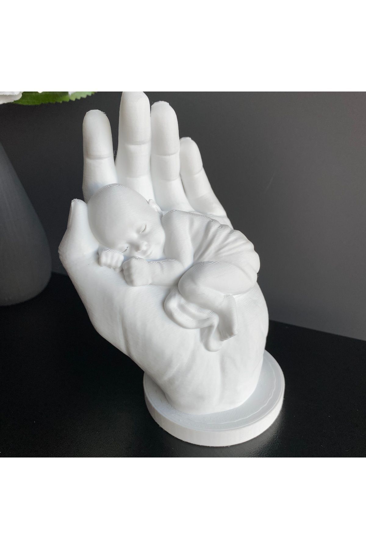 Root Made Bir Avuç Mutluluk - Anne Eli İçerisinde Bebek Biblosu. Doğum Hediyesi Anne Bebek Yeni Doğan Hediyesi fotoğrafı 4 (önizleme)