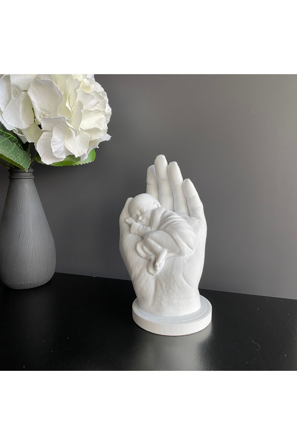 Root Made Bir Avuç Mutluluk - Anne Eli İçerisinde Bebek Biblosu. Doğum Hediyesi Anne Bebek Yeni Doğan Hediyesi fotoğrafı 6 (önizleme)