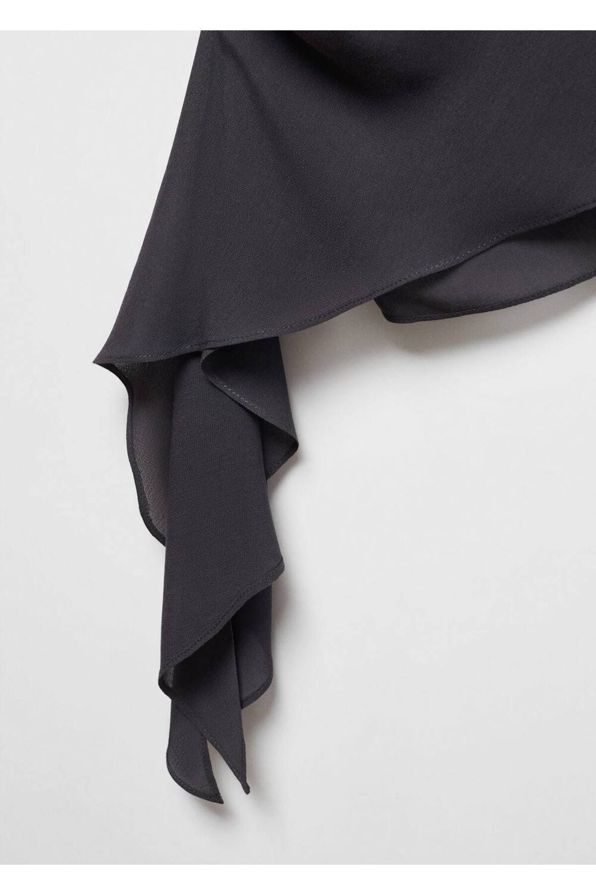 MANGO Woman-Blouse with Open Back Drape 7