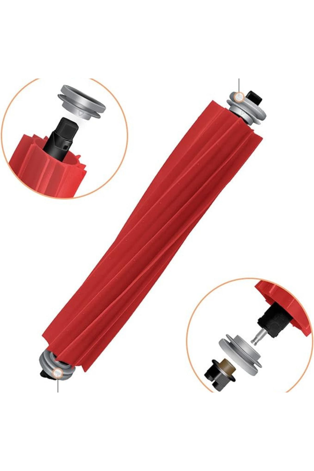 Ozemtek-Roborock Q7 Max Q7 Max Plus - Compatible Main Silicone Brush 6