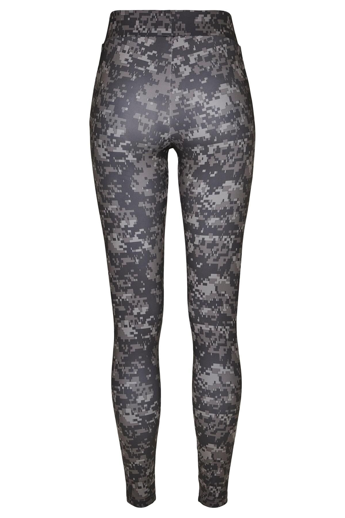 Urban Classics-Damen Kadın Camo Tech Mesh Tayt 2
