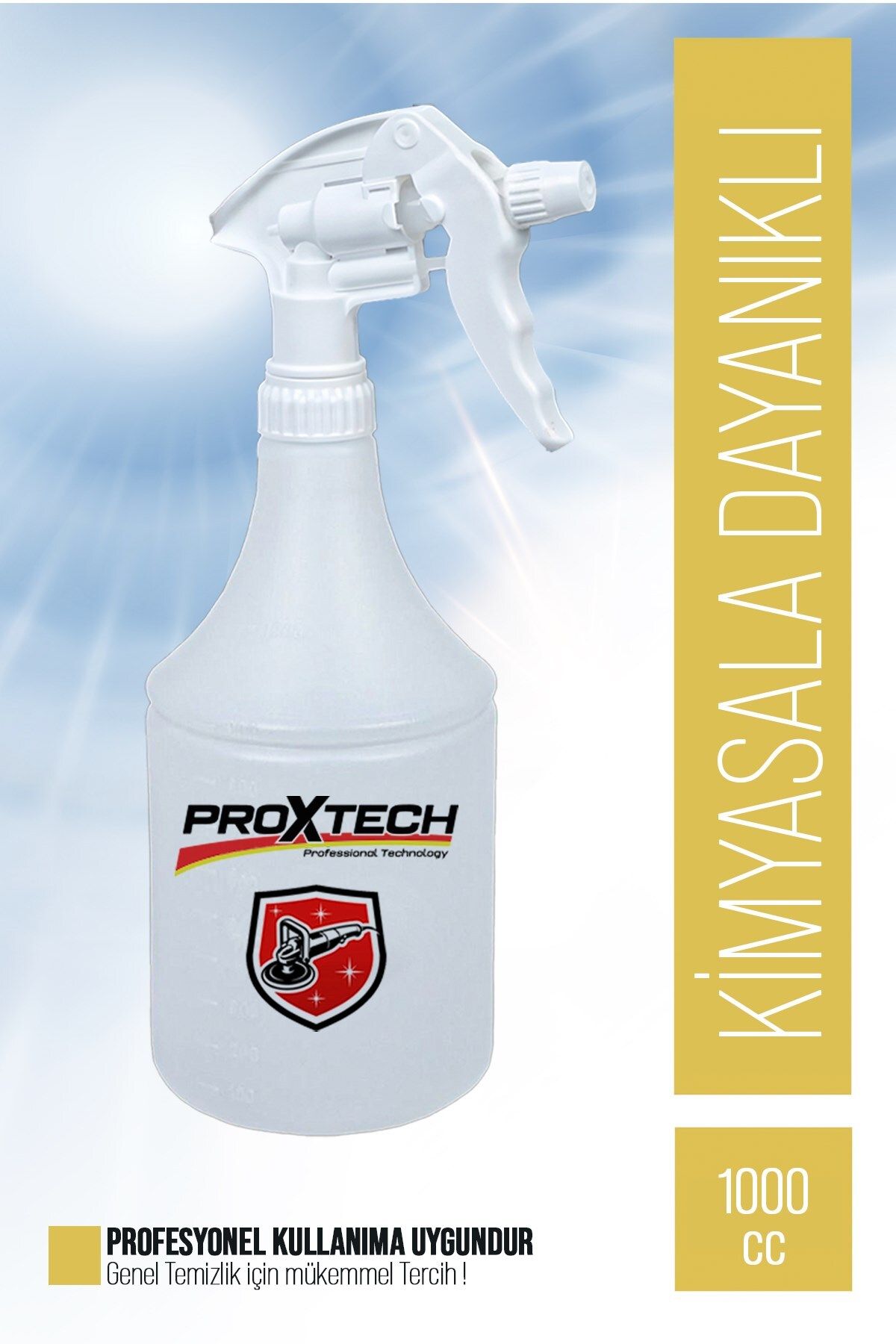 PROXTECH Kimyasala Dayanıklı Taşınabilir Boş  1  litre Boş Fısfıs Sprey Şişesi (1 Adet)