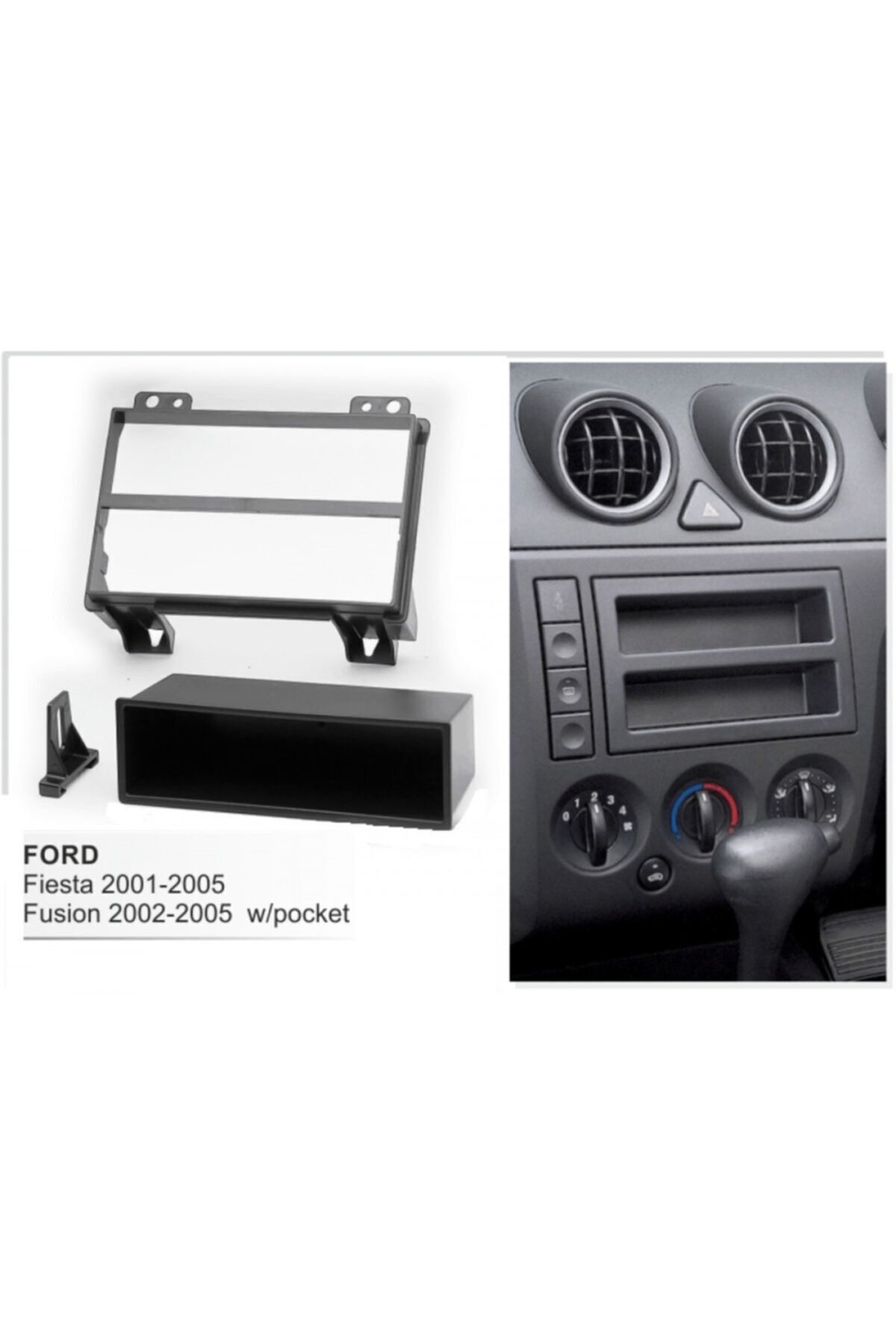 pnr Ford Fiesta 2001-2005-fusion 2002-2005 Teyp Çerçevesi