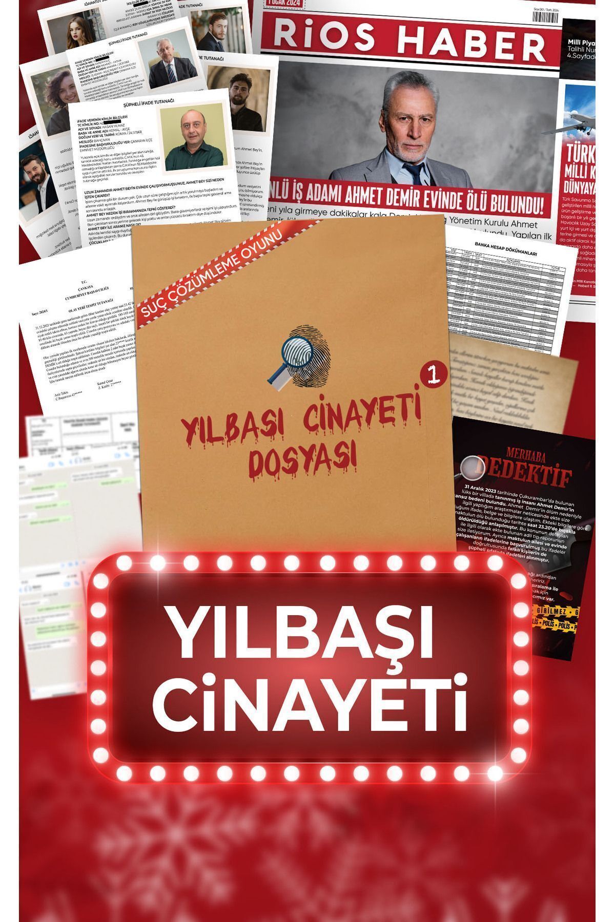 New Year's Murder, Finding the Criminal, Finding the Killer, Crime and Murder Solving - Detective Game