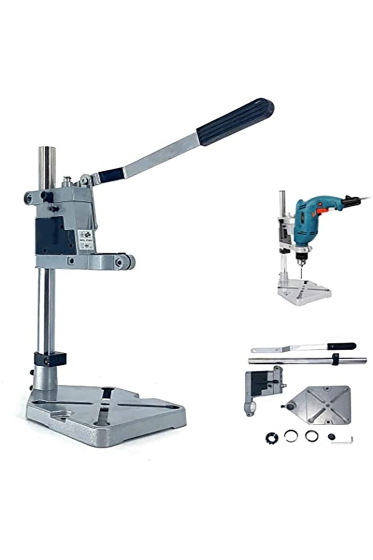 Genel Markalar Matkap Sehpası 35-43mm Matkap Standı Tezgahlı Kaliteli Matkaplara Uyumlu Alaşımlı Matkap Braketi