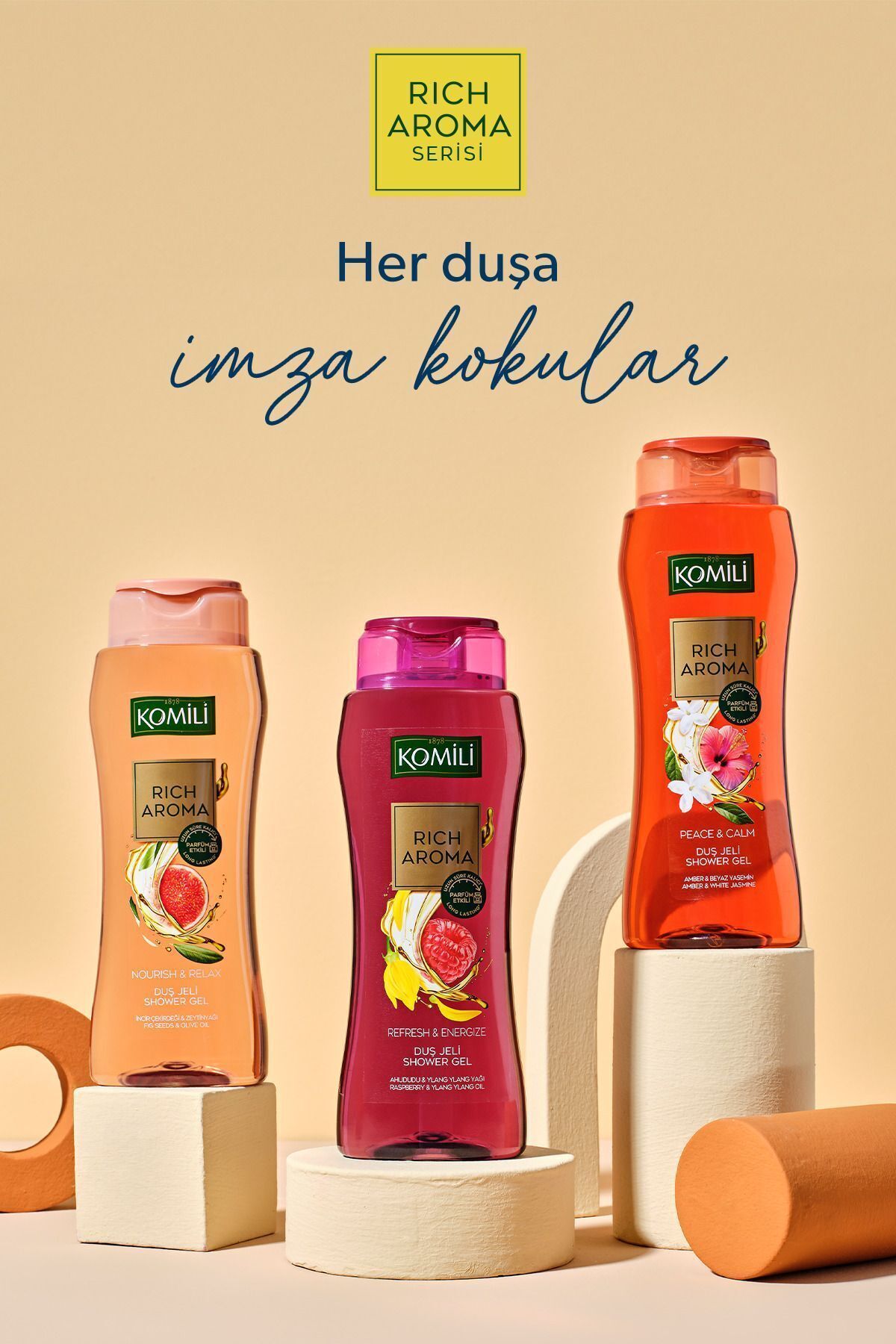 ژل دوش Meet پک 6 تایی - سری جدید - Vegan - 6 X 500 ML Komili