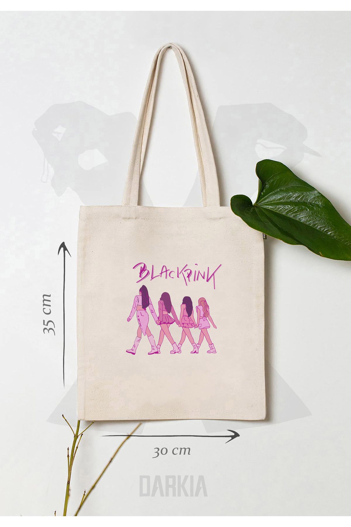 Darkia-Blackpink Music Group - Design Canvas Shoulder Bag 1