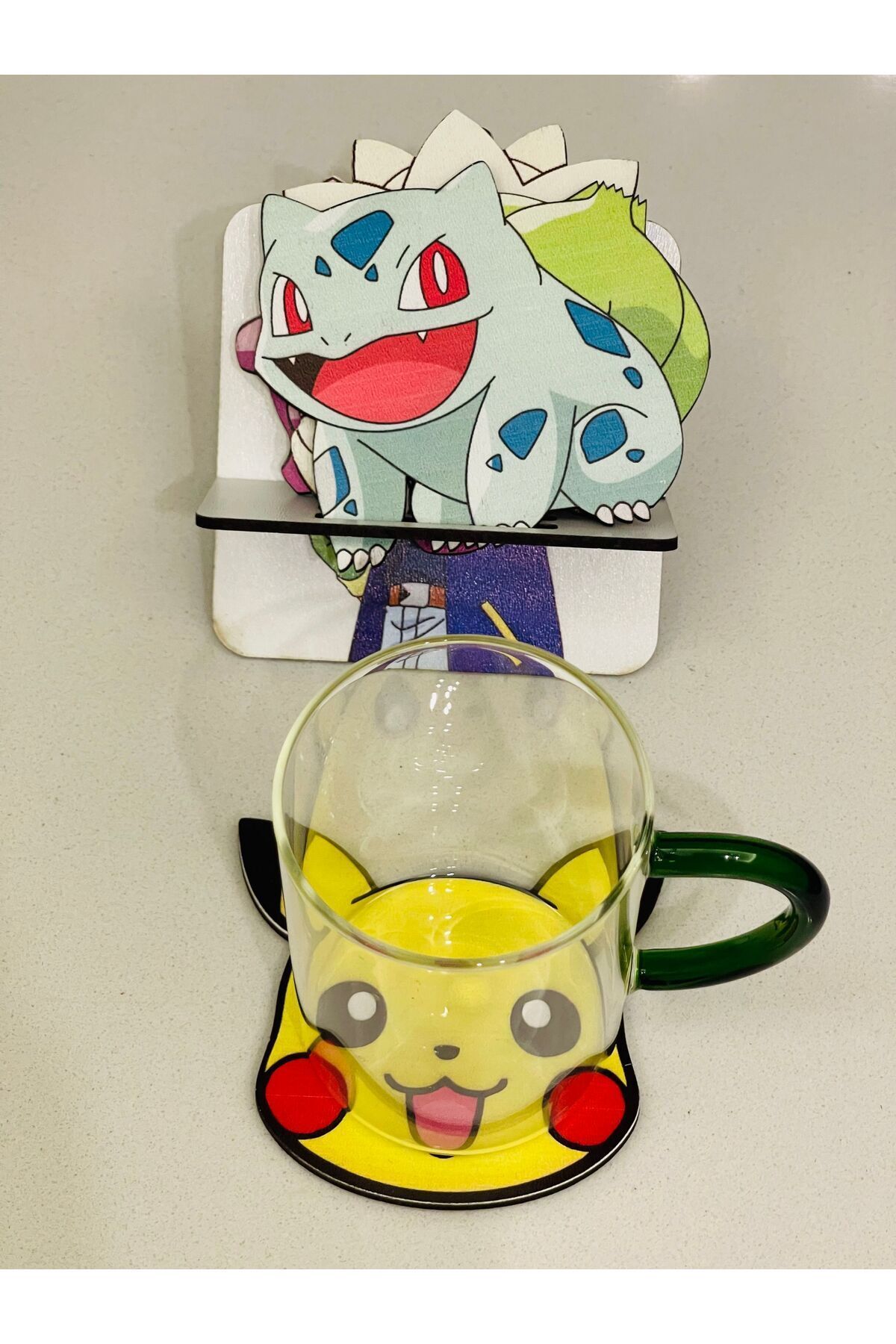 taso8090-Pokemon Special Cut Coaster - 4 Pieces and Stand 2