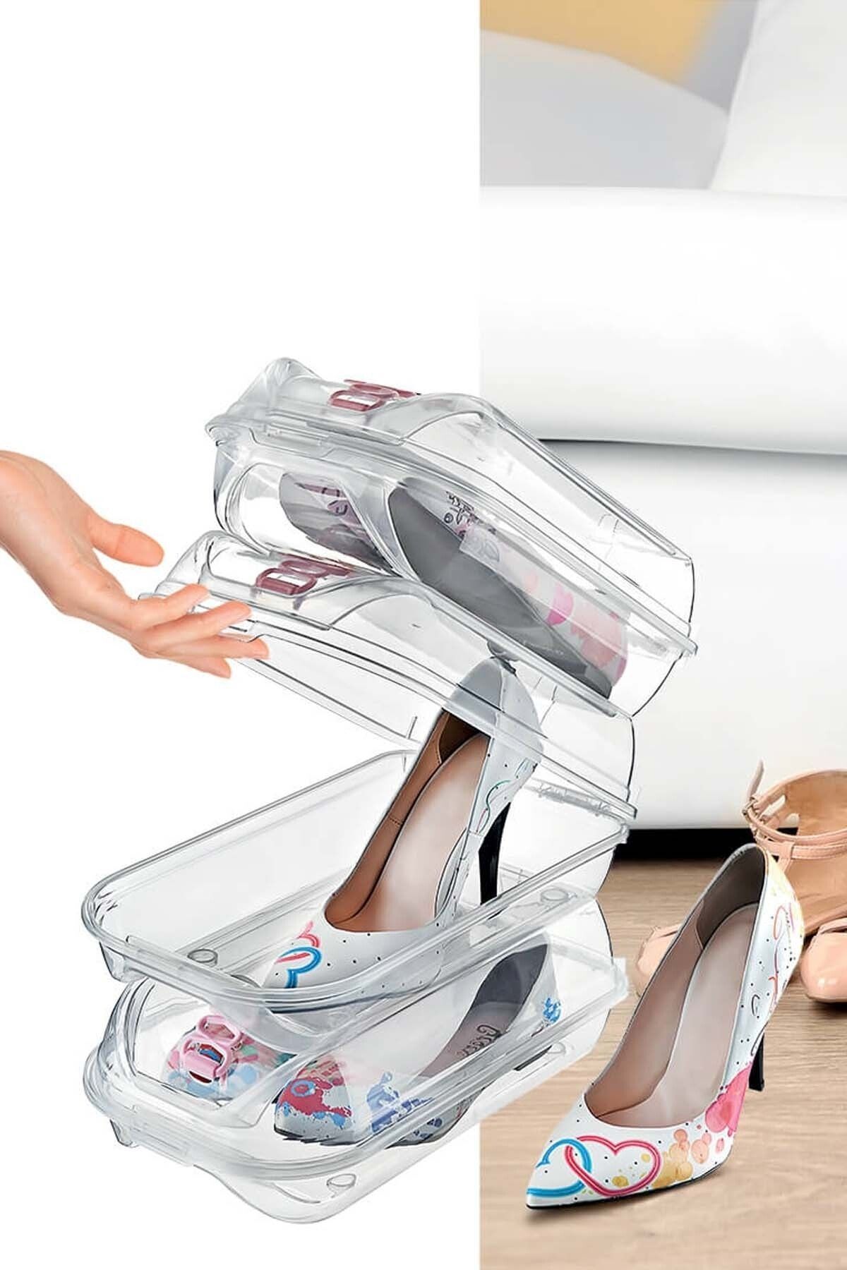 Boxbox glassy shoe box hot sale