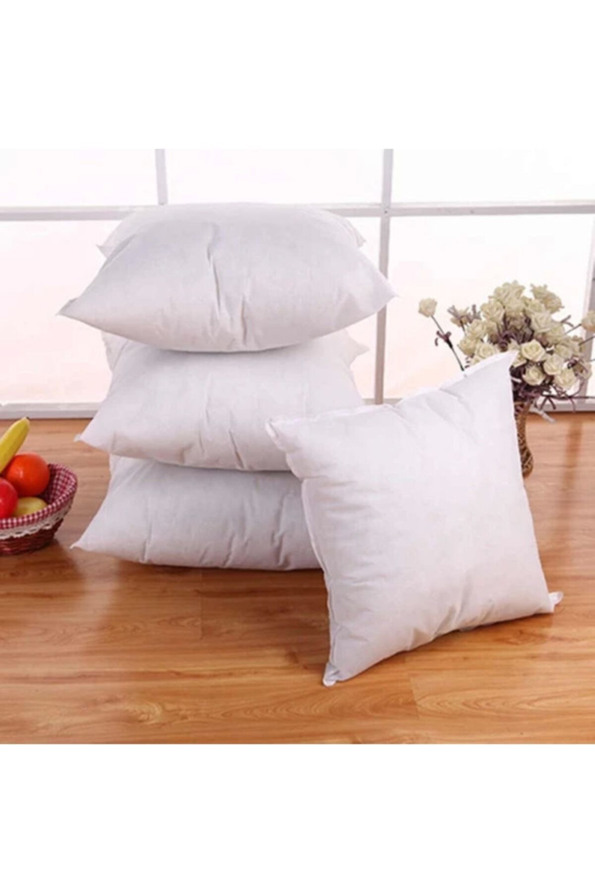 4 Pieces 50x50 Cm 440gr Antiallergic Beads Fiber Filler Inner Pillow