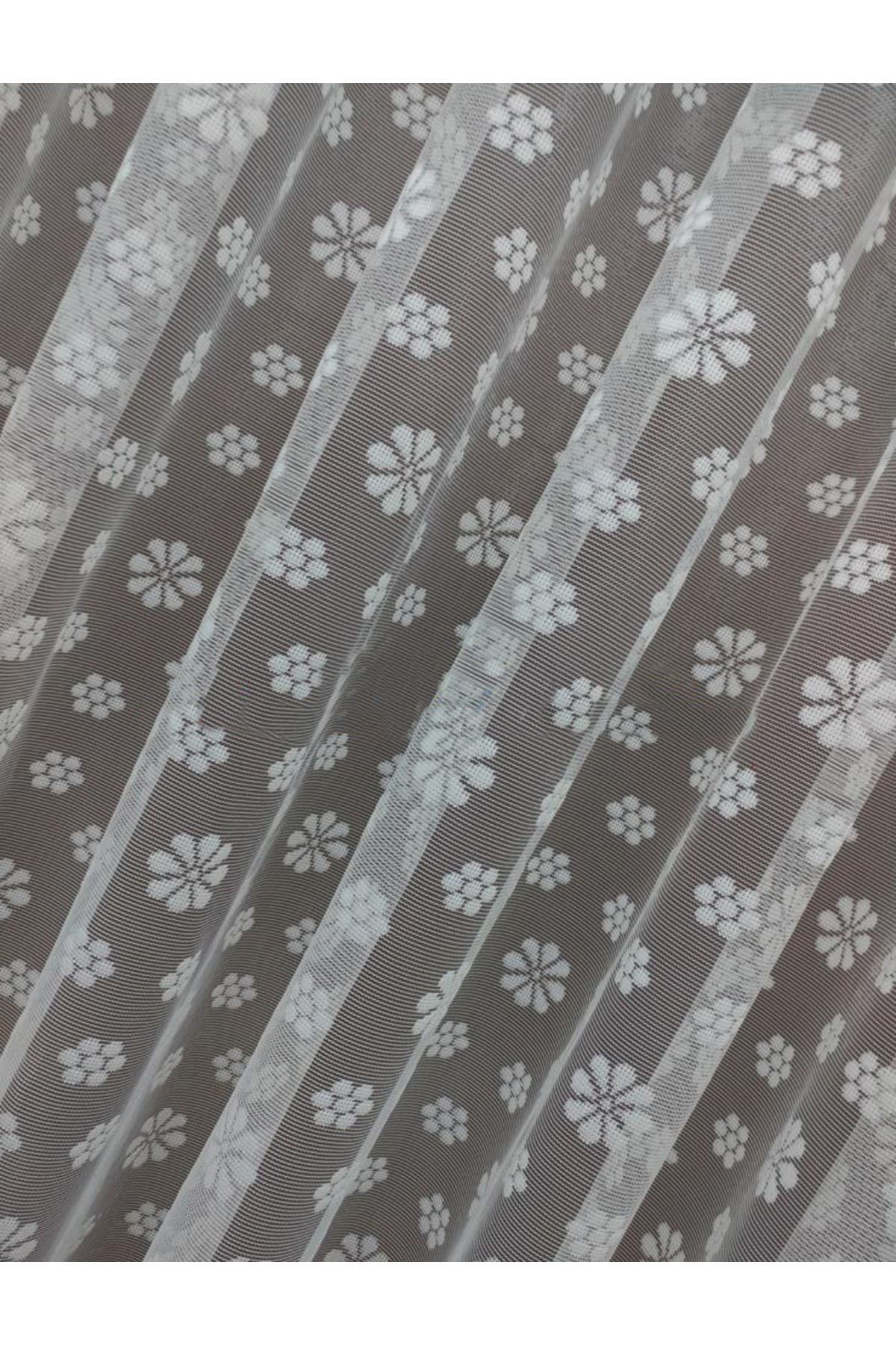 elision home Perdele Din Tul Din Dantelă Cu Model De Flori, 150x260, Pliu Strâns, 1/3 - 100 x 250