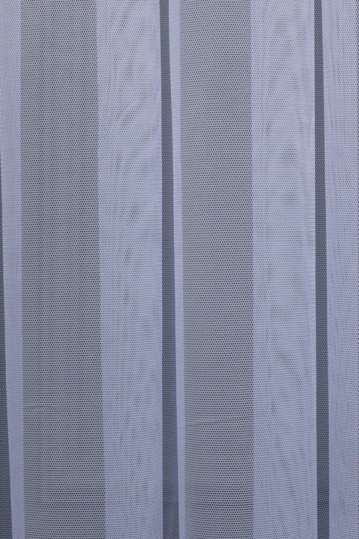 elision home-Light Lilac Grek Tulle Curtain - 350x250cm, Sparse Pleat, 1/2 5