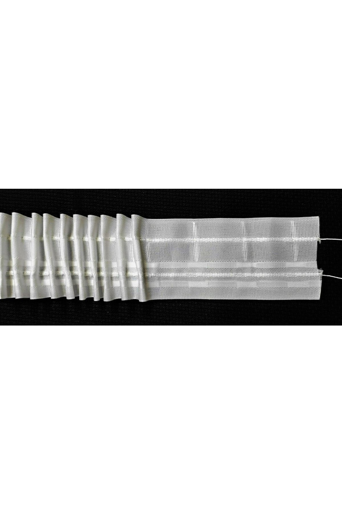 ATMACA TUHAFİYE 10 Metri 6 Cm Cortina Cu Șir Extrafor - Bandă Cortină (buton Cu O Singură Pliu Cu Închidere Prin Snap) - 150 x 250