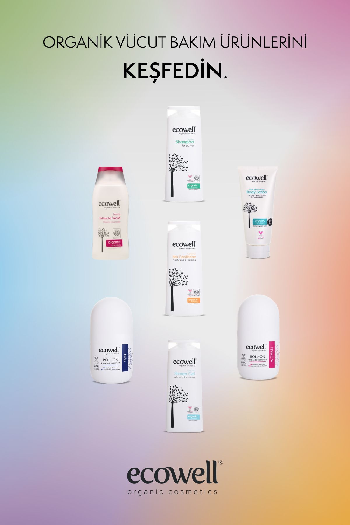 دئودورانت زنانه  Ecowell | SET- 3316 + 3309 اورجینال - تصویر 7